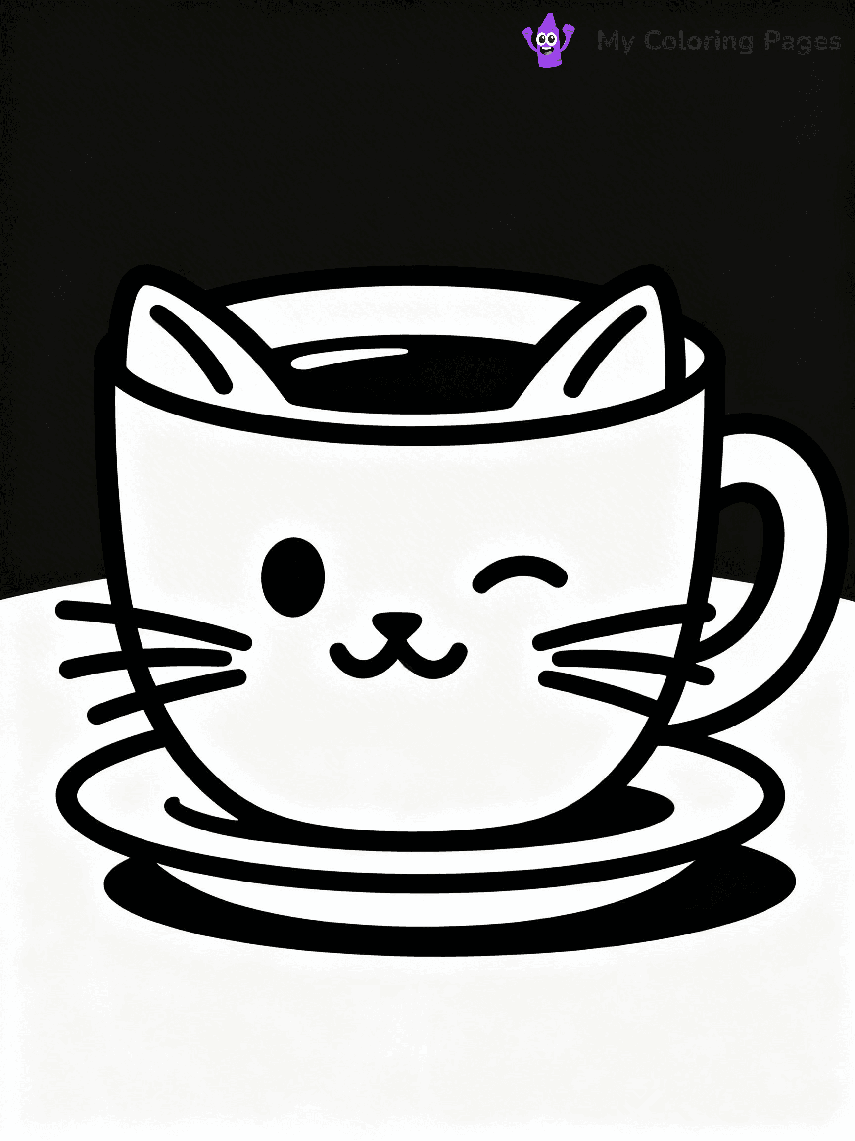 Coffee Cup Coloring Pages - 36