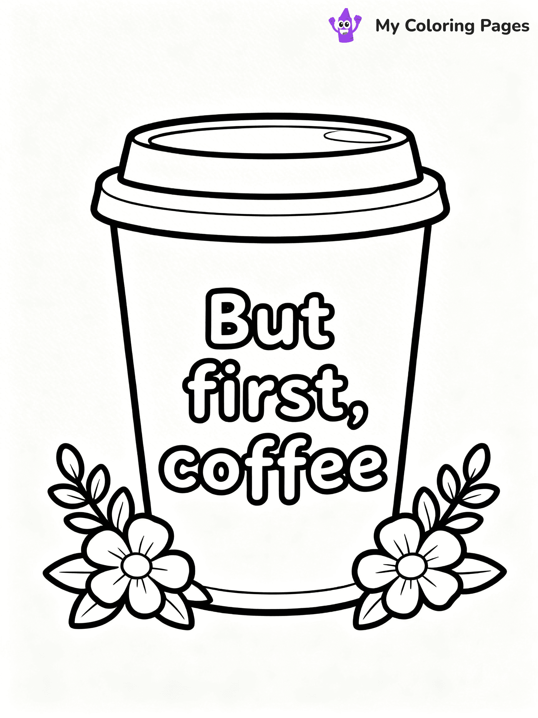 Coffee Cup Coloring Pages - 34