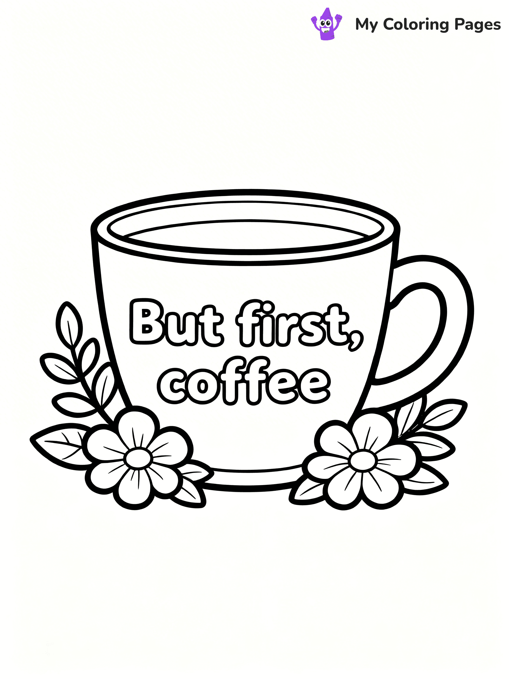 Coffee Cup Coloring Pages - 32