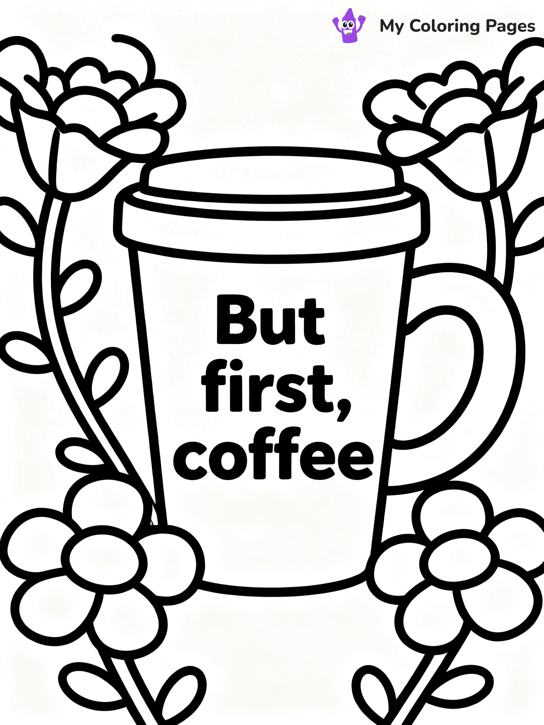 Coffee Cup Coloring Pages - 28