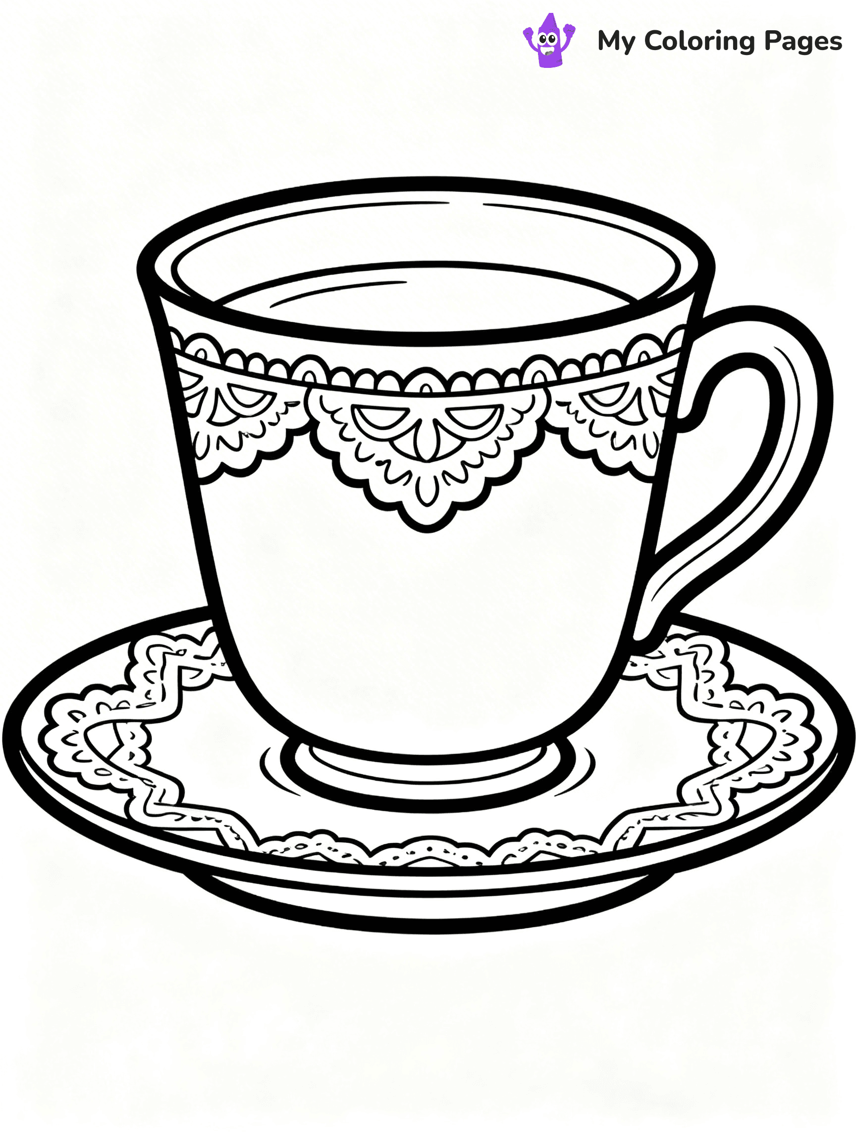 Coffee Cup Coloring Pages - 27