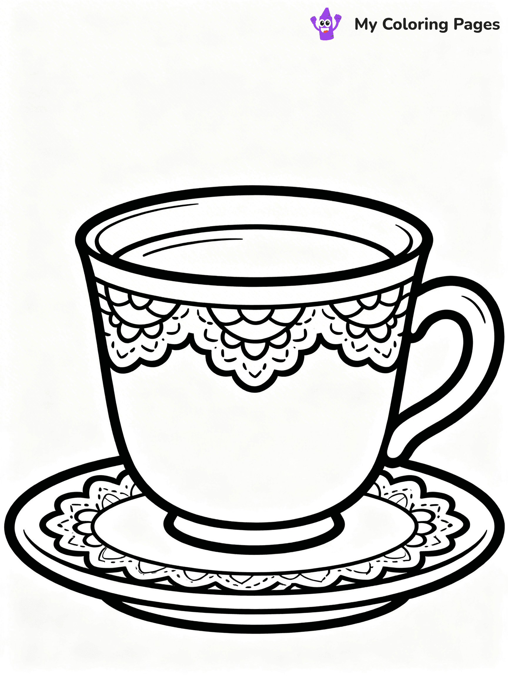 Coffee Cup Coloring Pages - 26