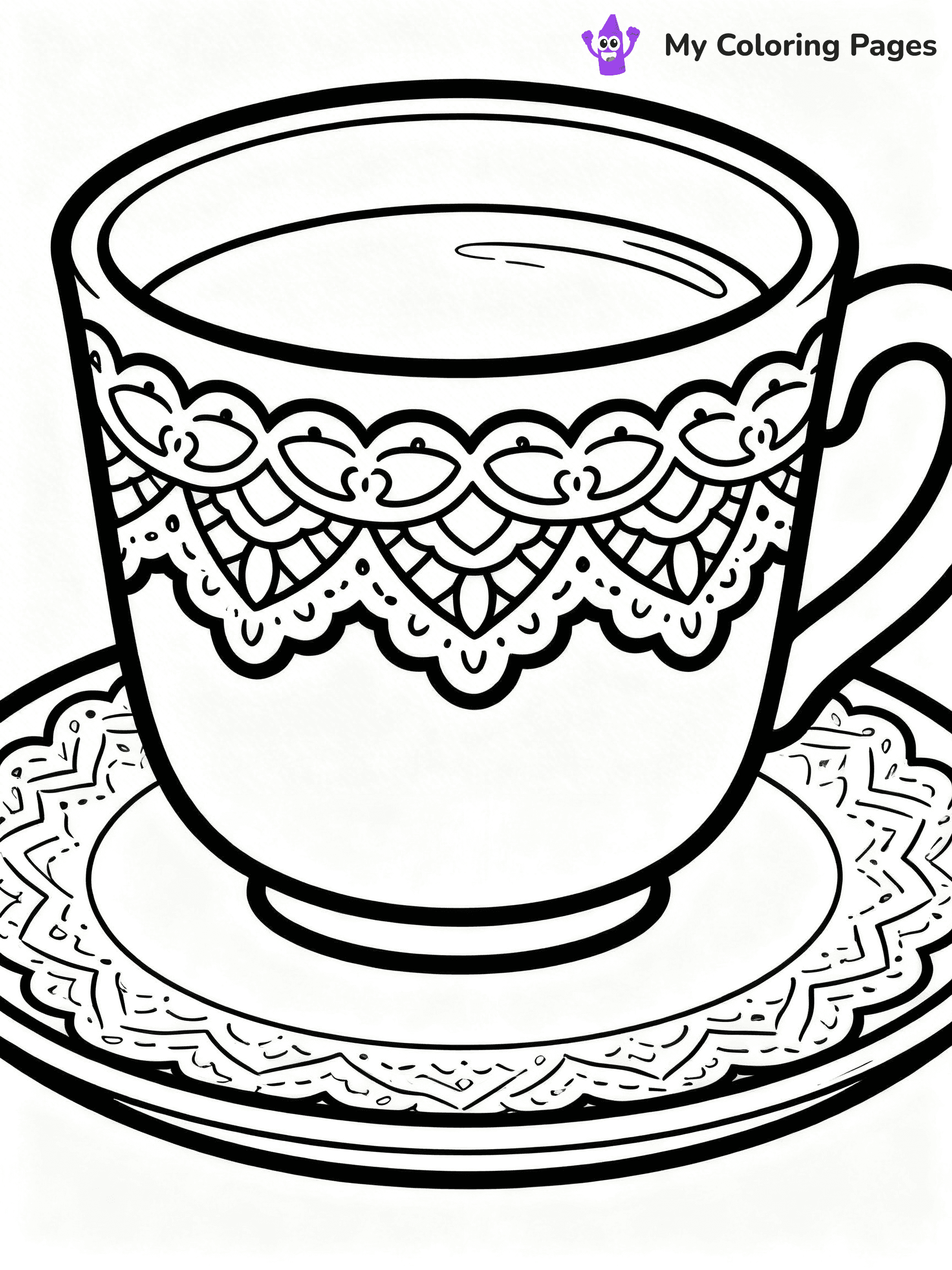 Coffee Cup Coloring Pages - 25
