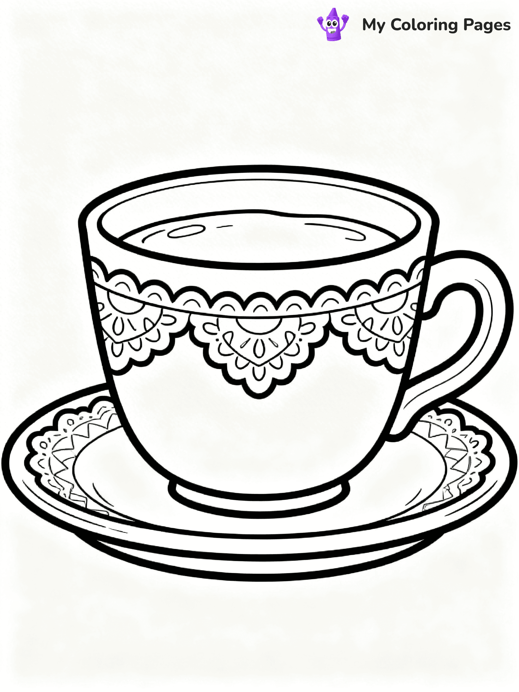 Coffee Cup Coloring Pages - 24