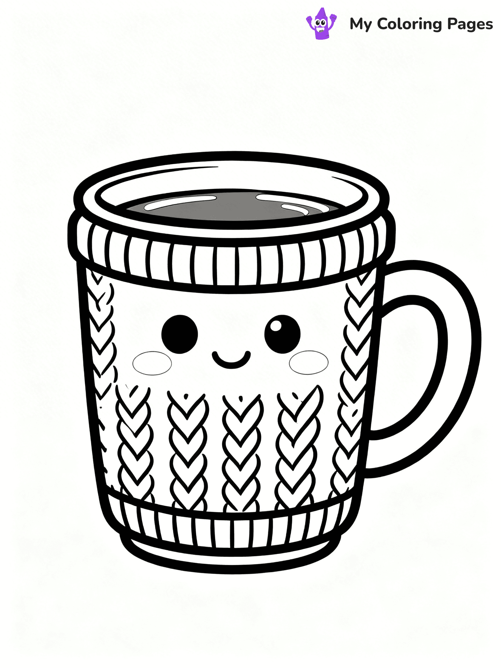 Coffee Cup Coloring Pages - 20