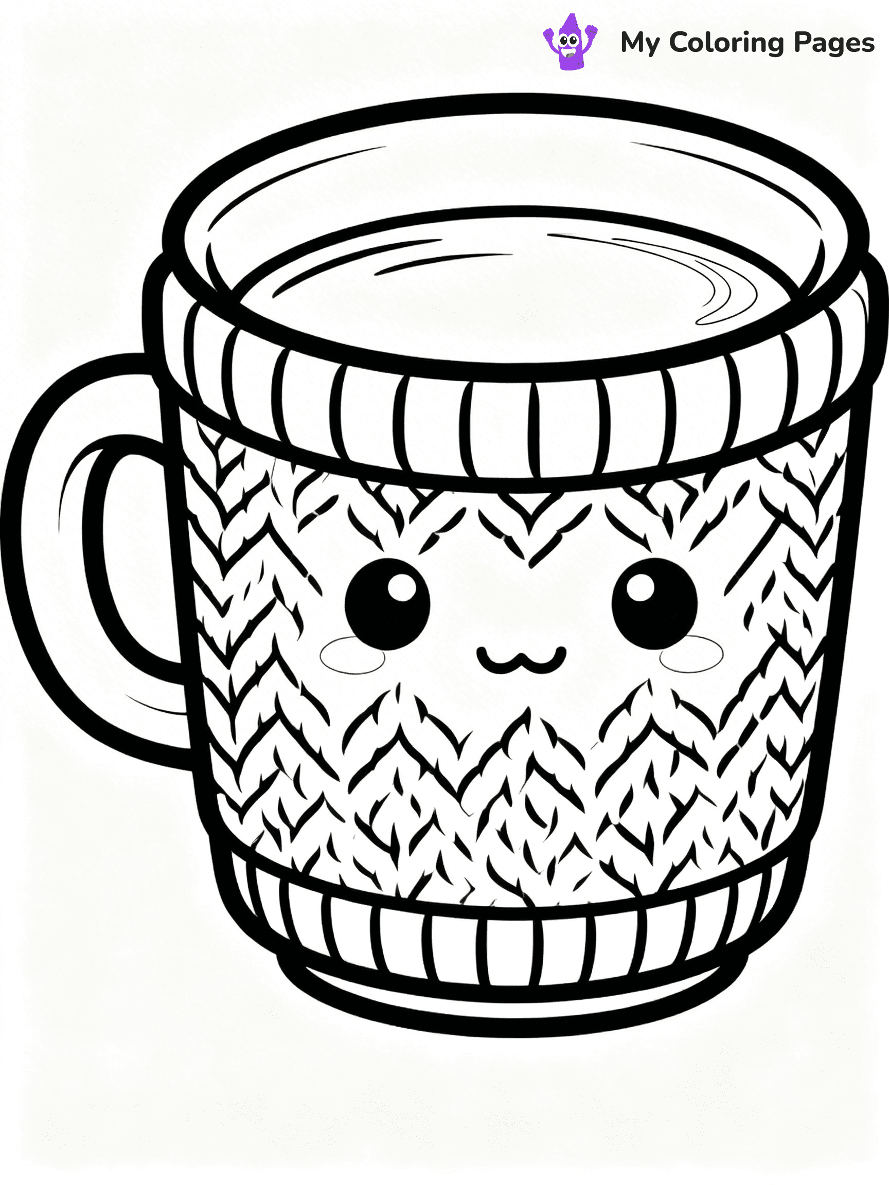 Coffee Cup Coloring Pages - 19