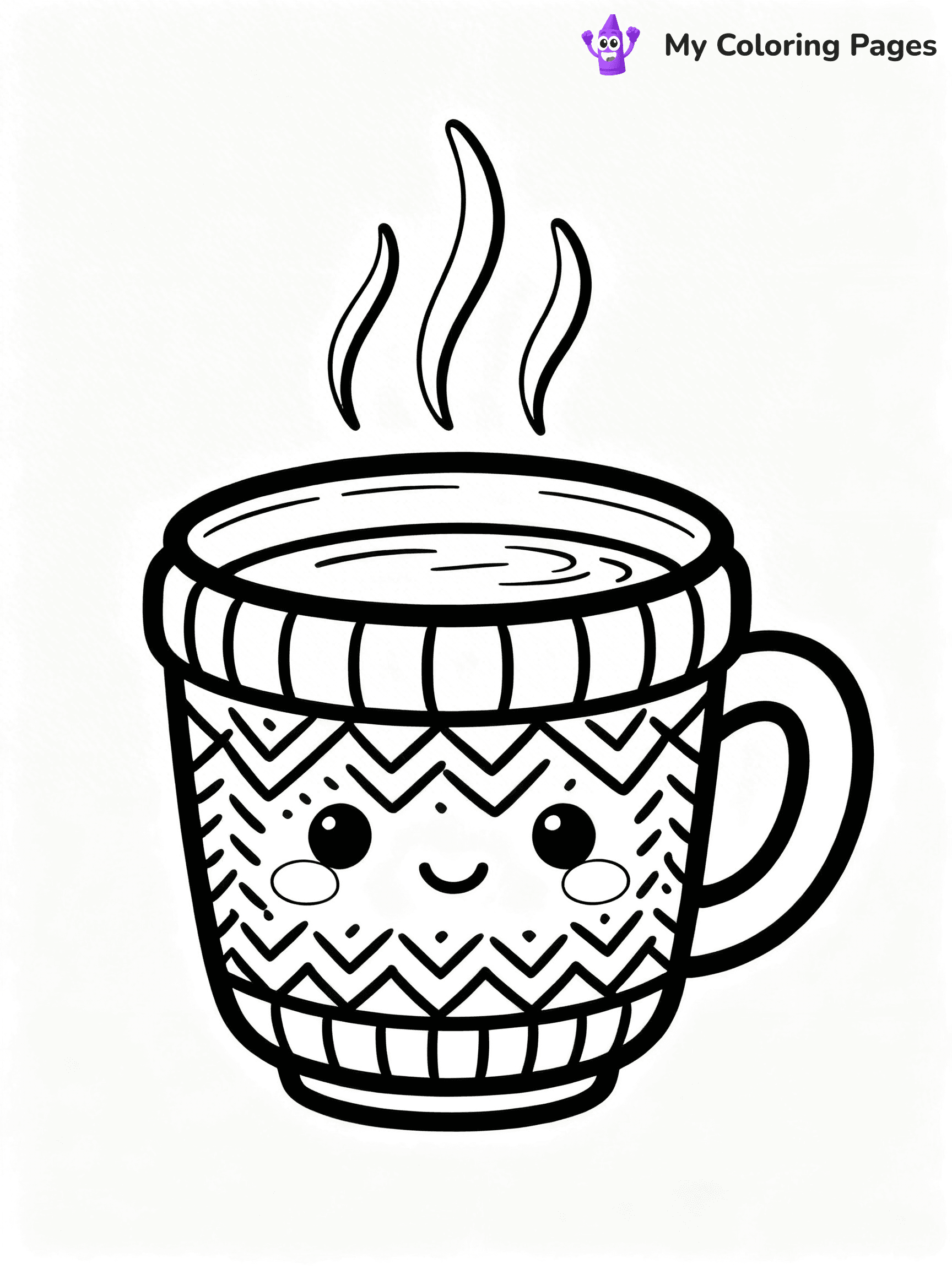 Coffee Cup Coloring Pages - 18