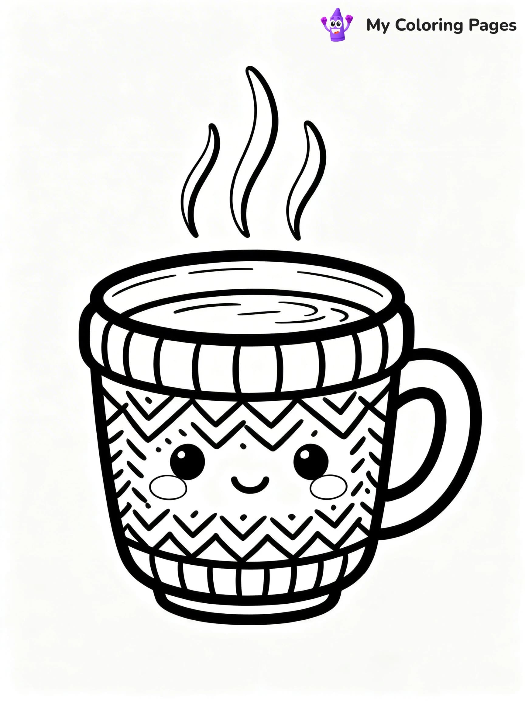 Coffee Cup Coloring Pages - 18