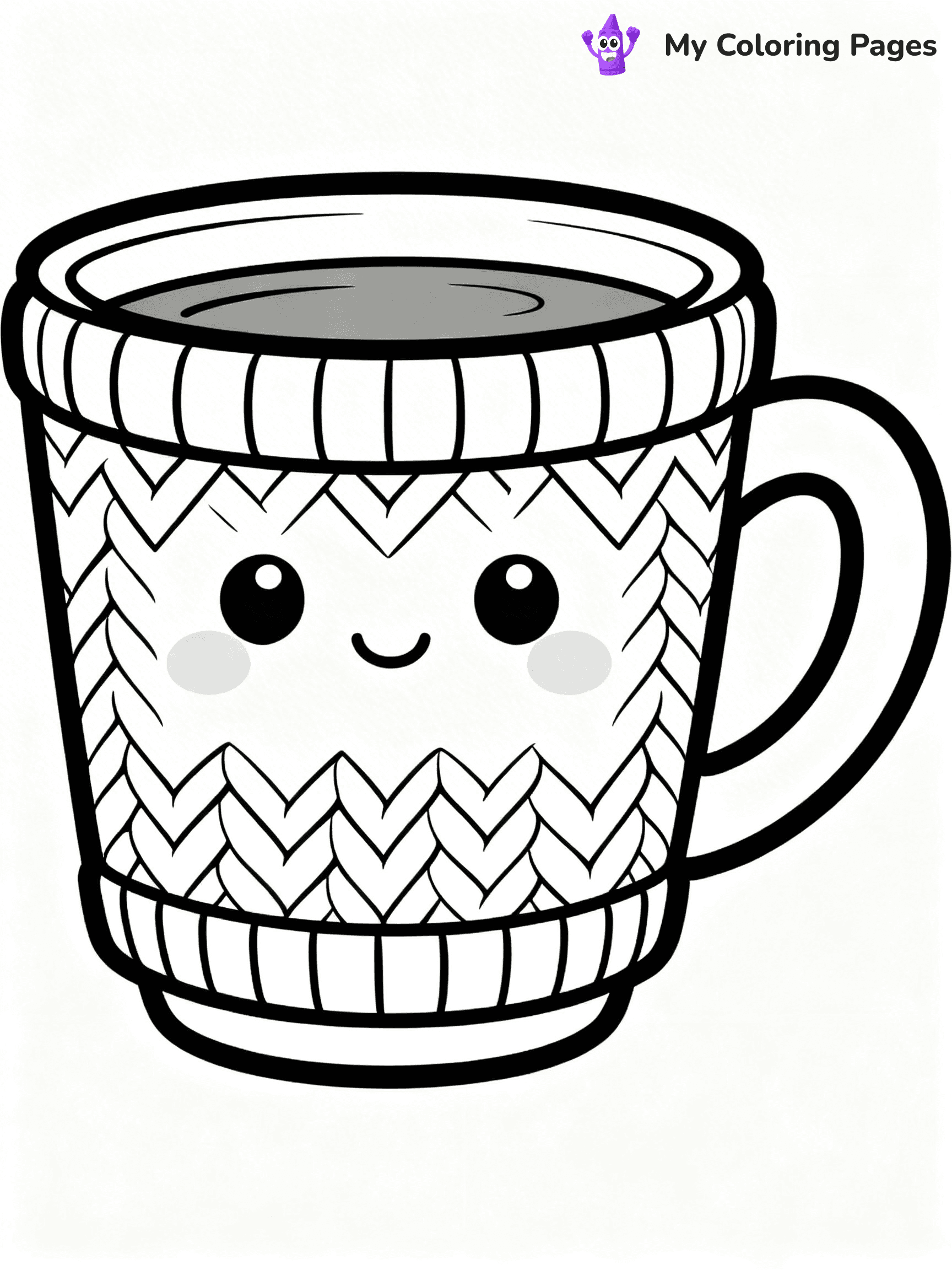 Coffee Cup Coloring Pages - 17