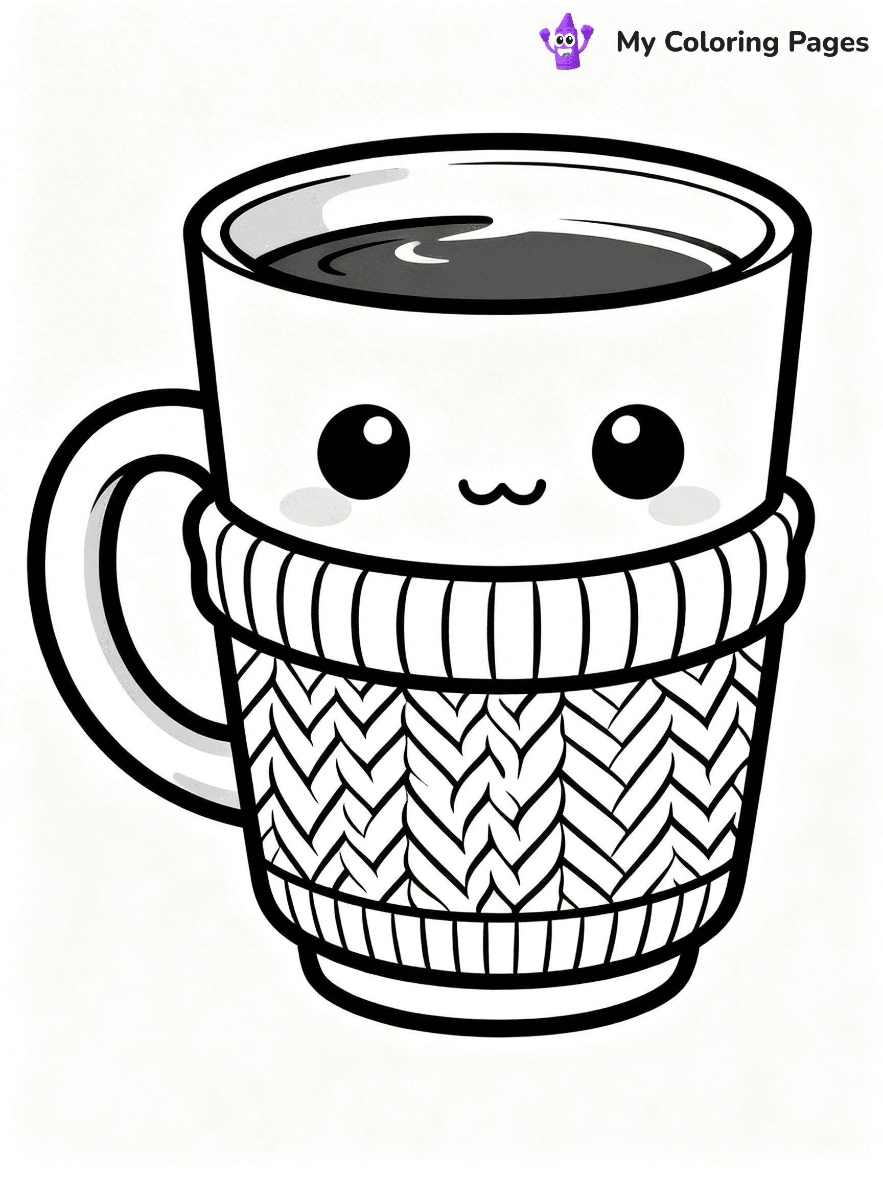 Coffee Cup Coloring Pages - 16