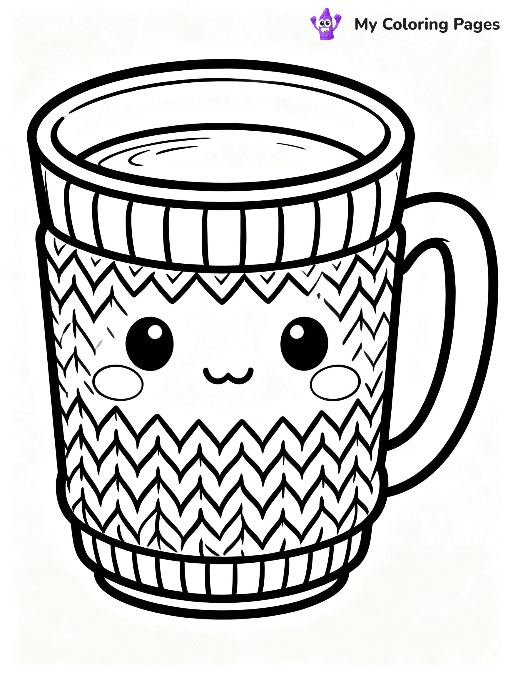 Coffee Cup Coloring Pages - 14