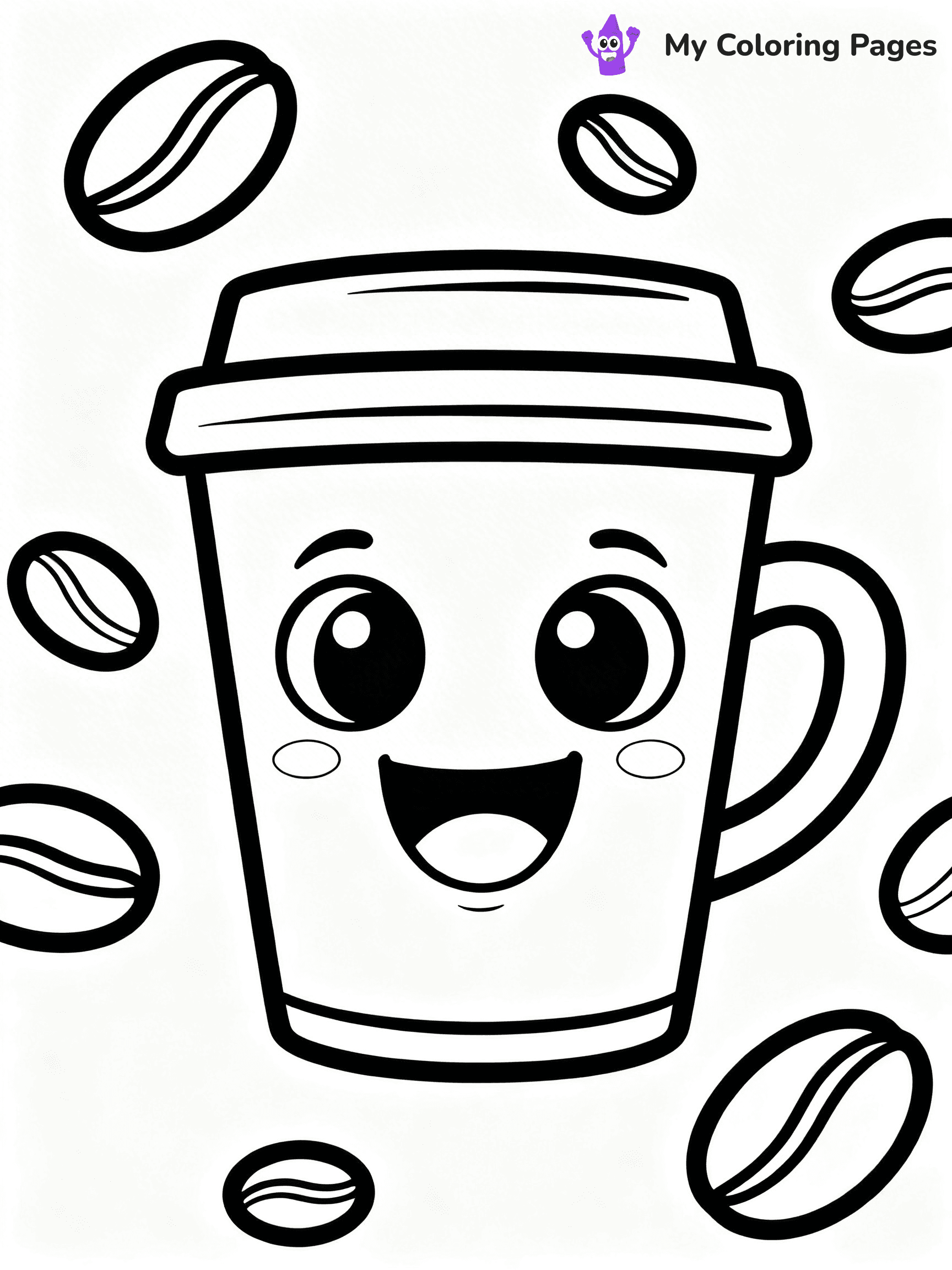 Coffee Cup Coloring Pages - 13