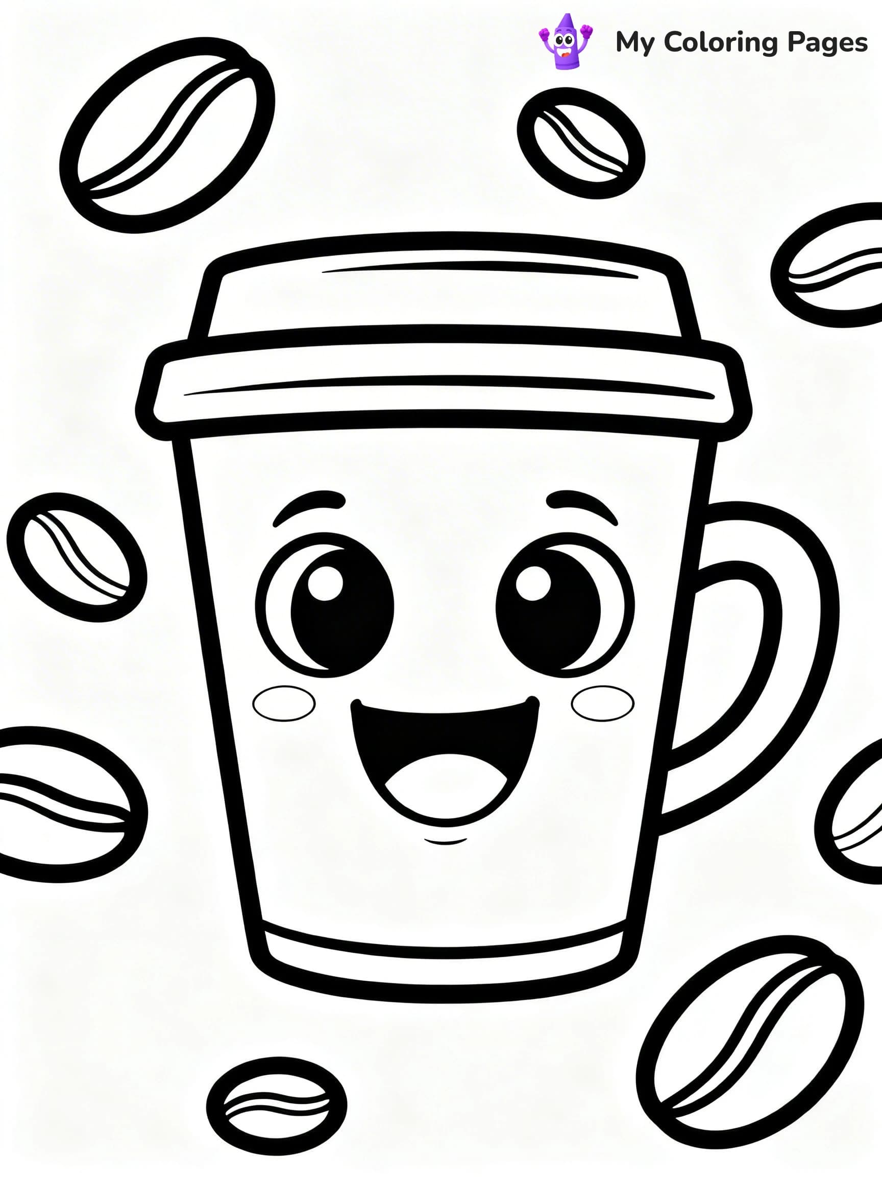 Coffee Cup Coloring Pages - 13
