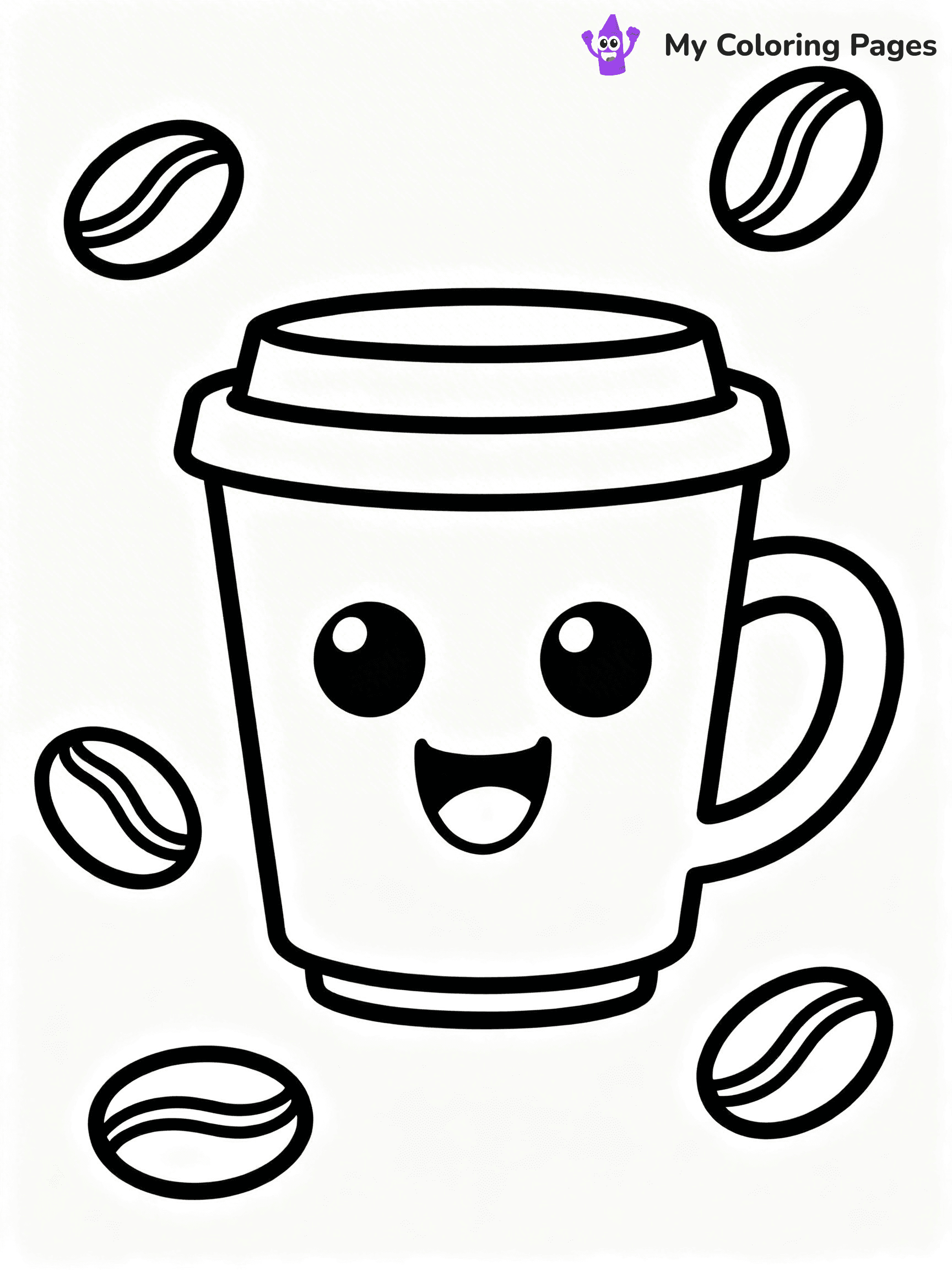 Coffee Cup Coloring Pages - 11
