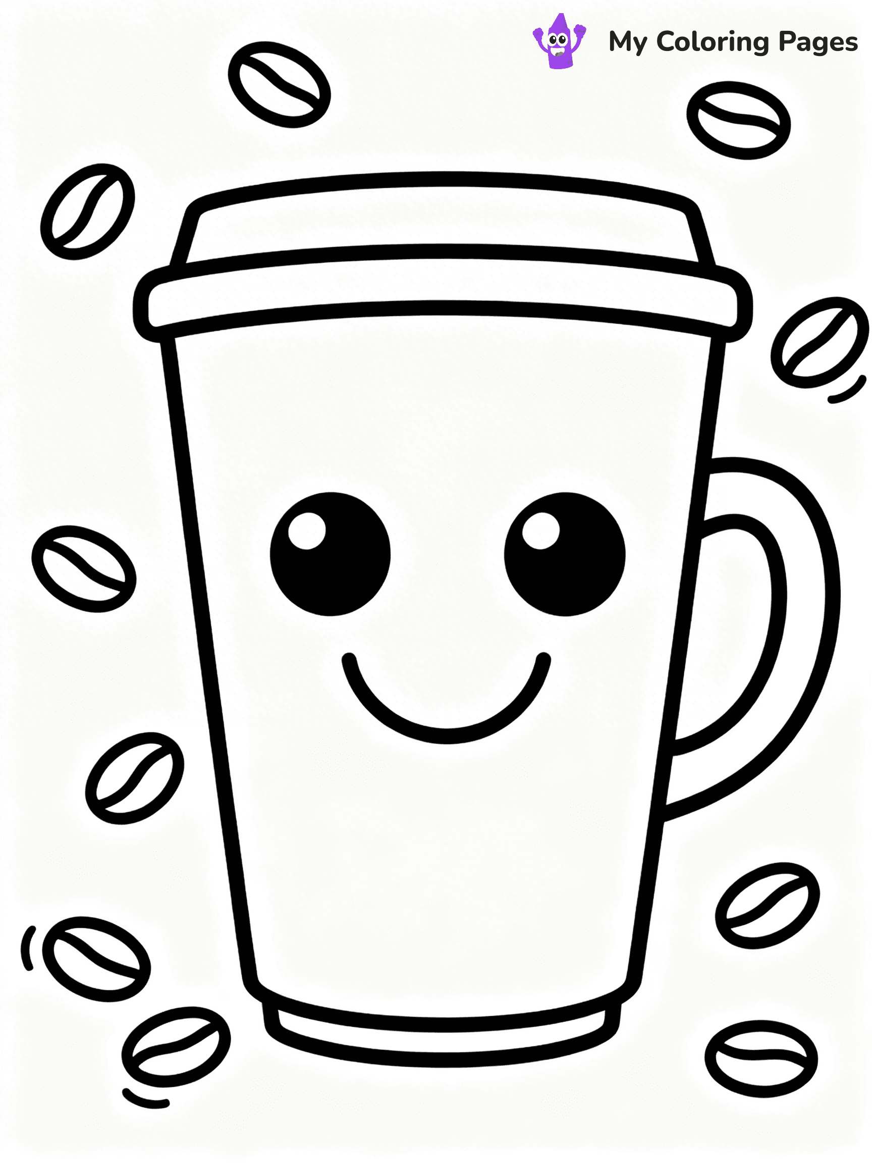 Coffee Cup Coloring Pages - 10