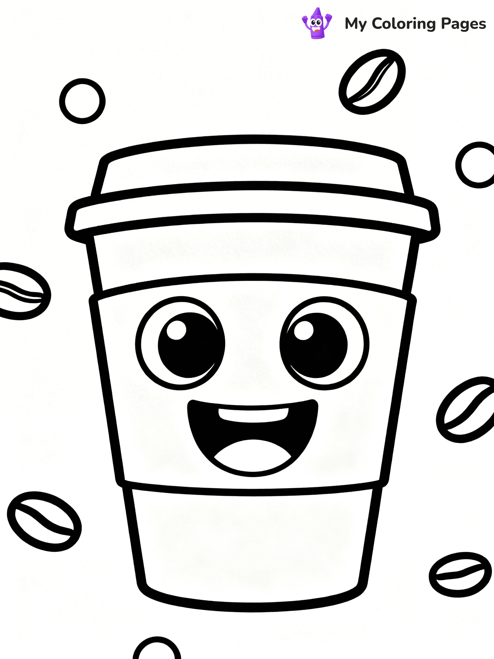 Coffee Cup Coloring Pages - 9