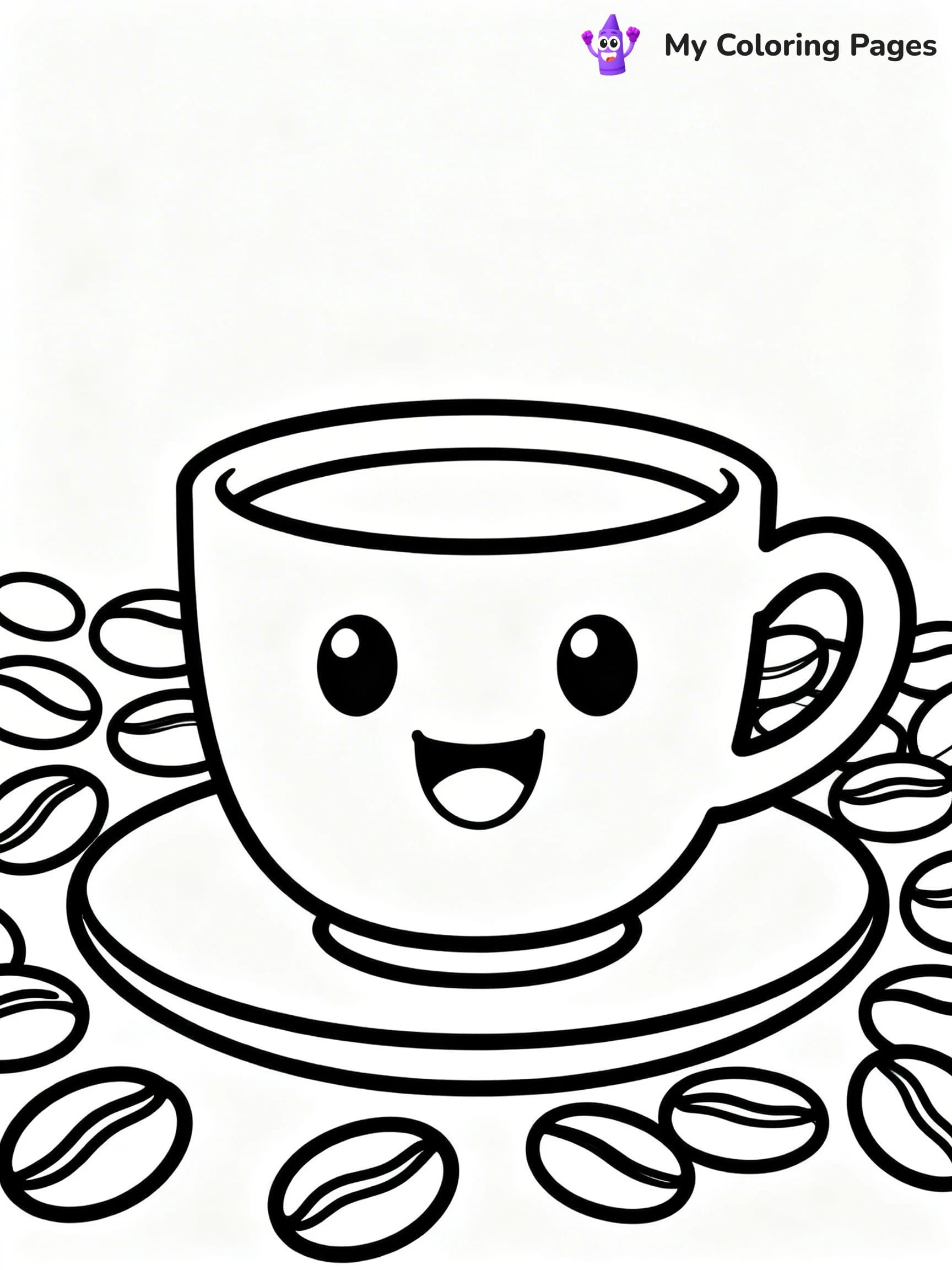 Coffee Cup Coloring Pages - 8