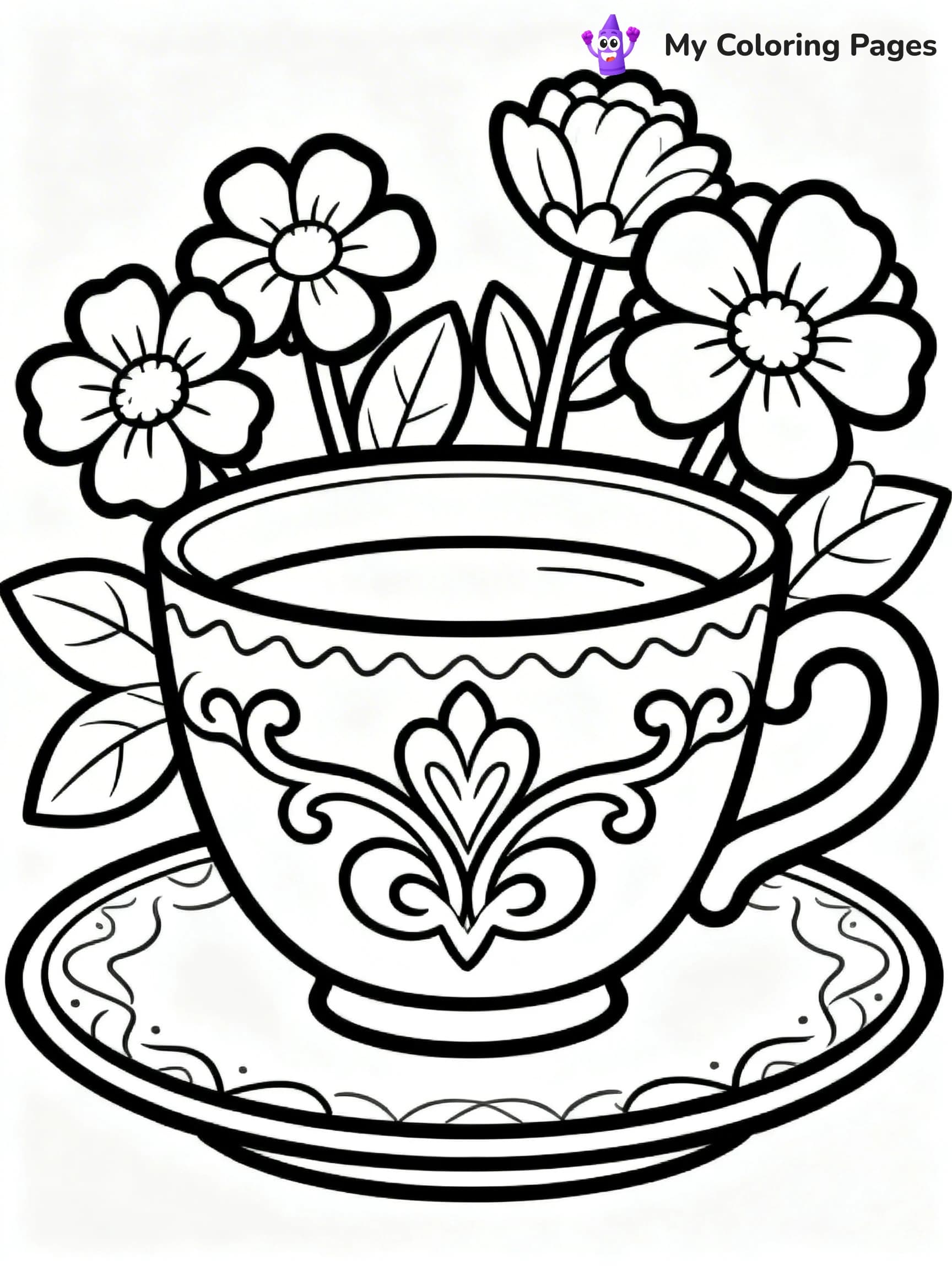 Coffee Cup Coloring Pages - 5