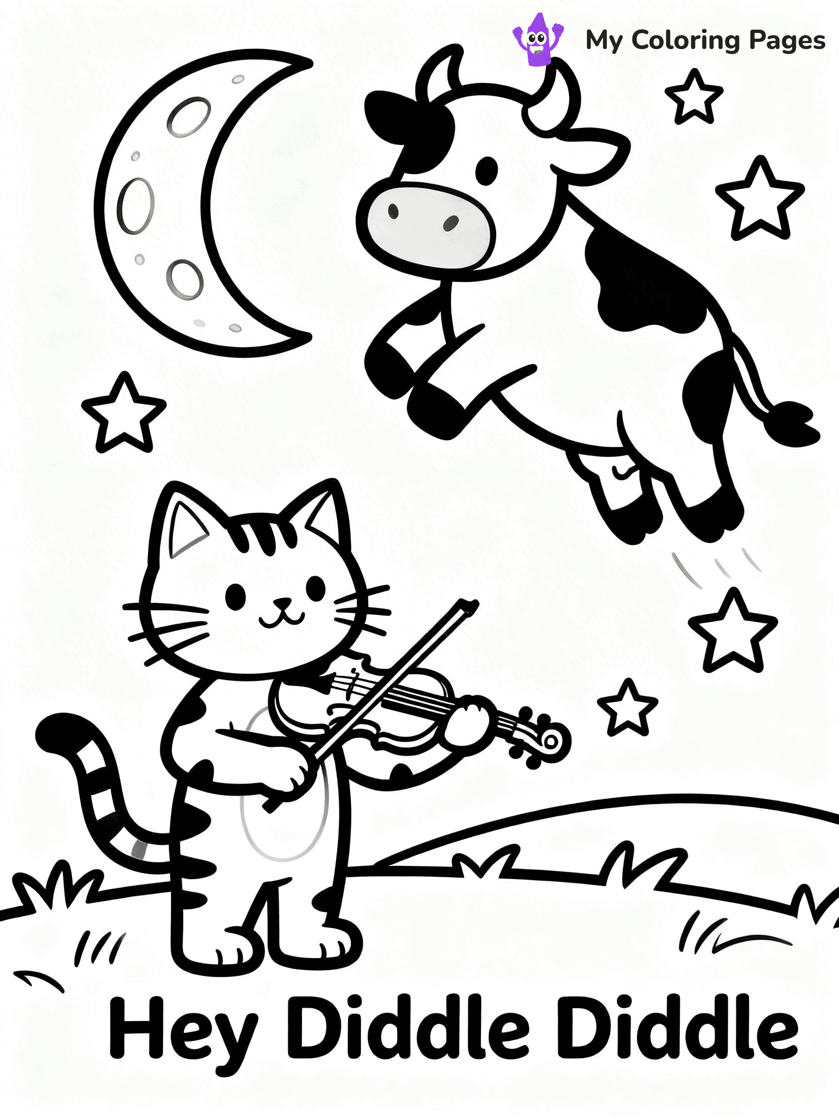 Nursery Rhyme Coloring Pages - 21