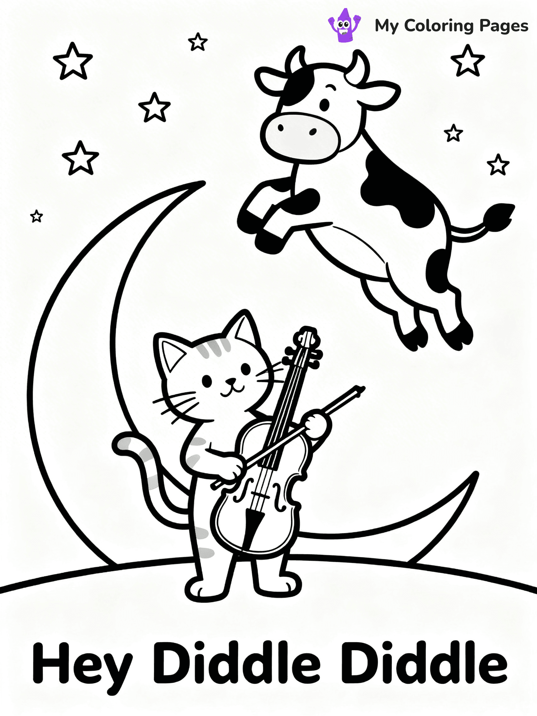 Nursery Rhyme Coloring Pages - 17