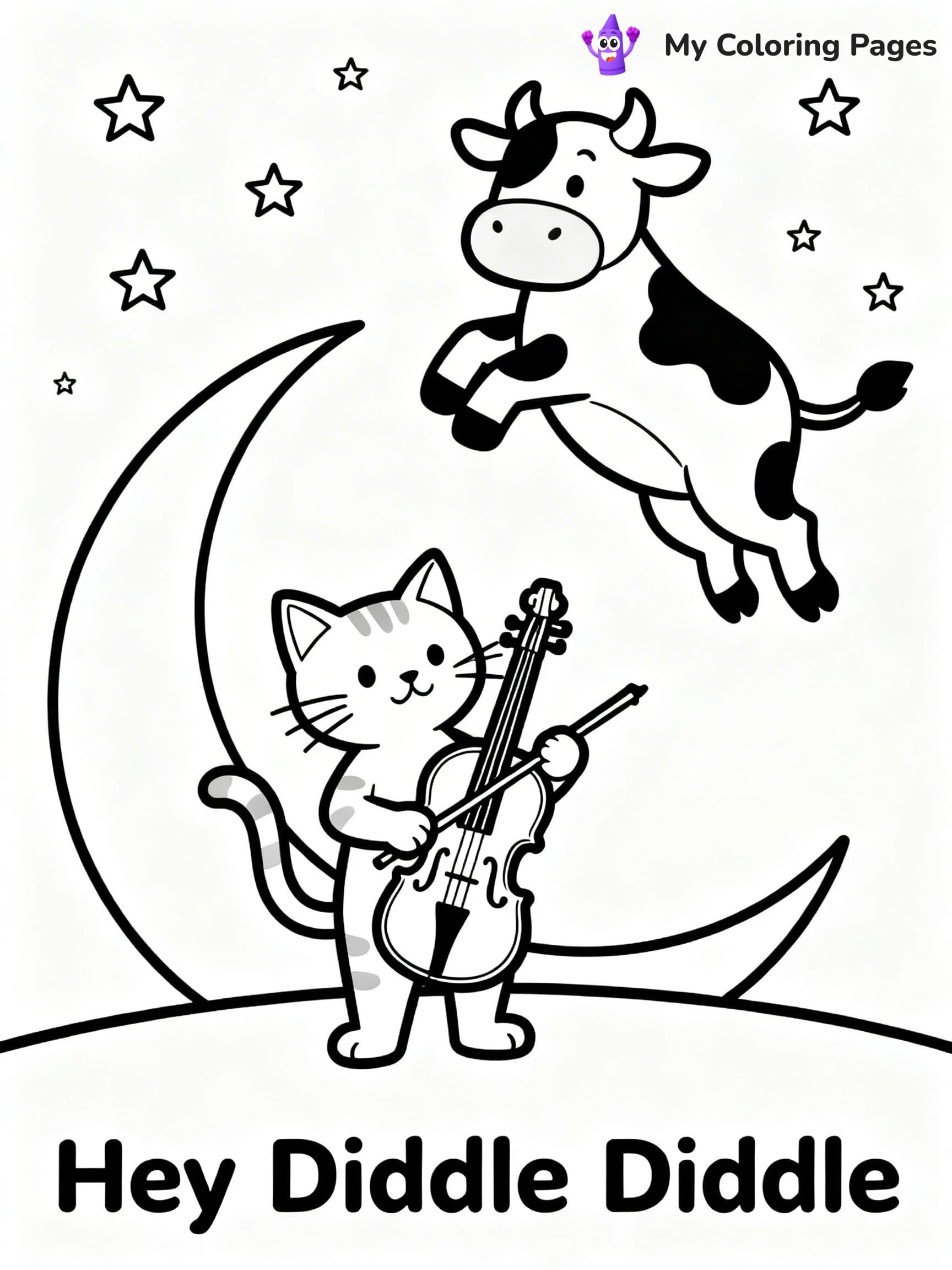 Nursery Rhyme Coloring Pages - 17