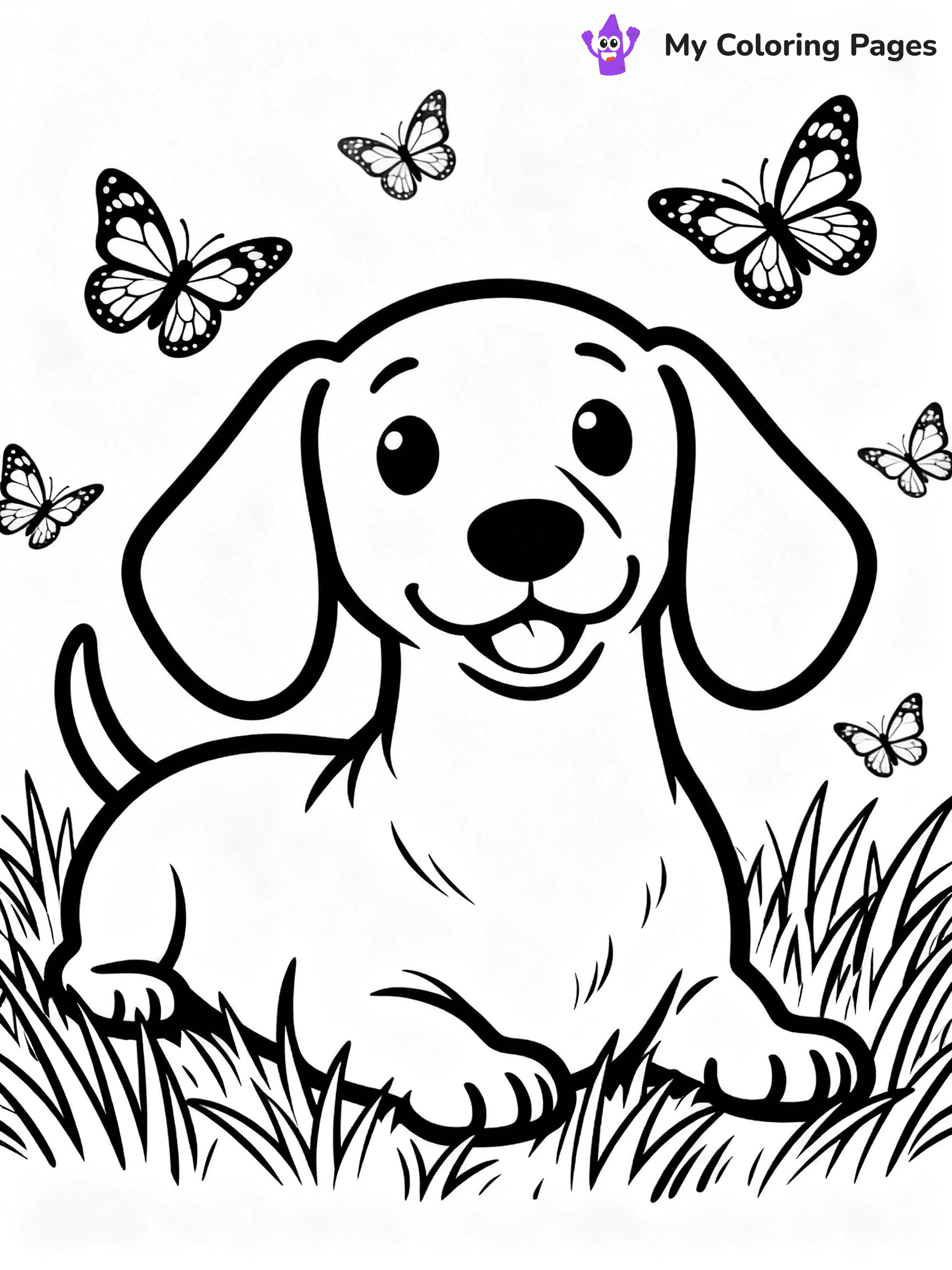 Sausage Dog Coloring Pages - 34