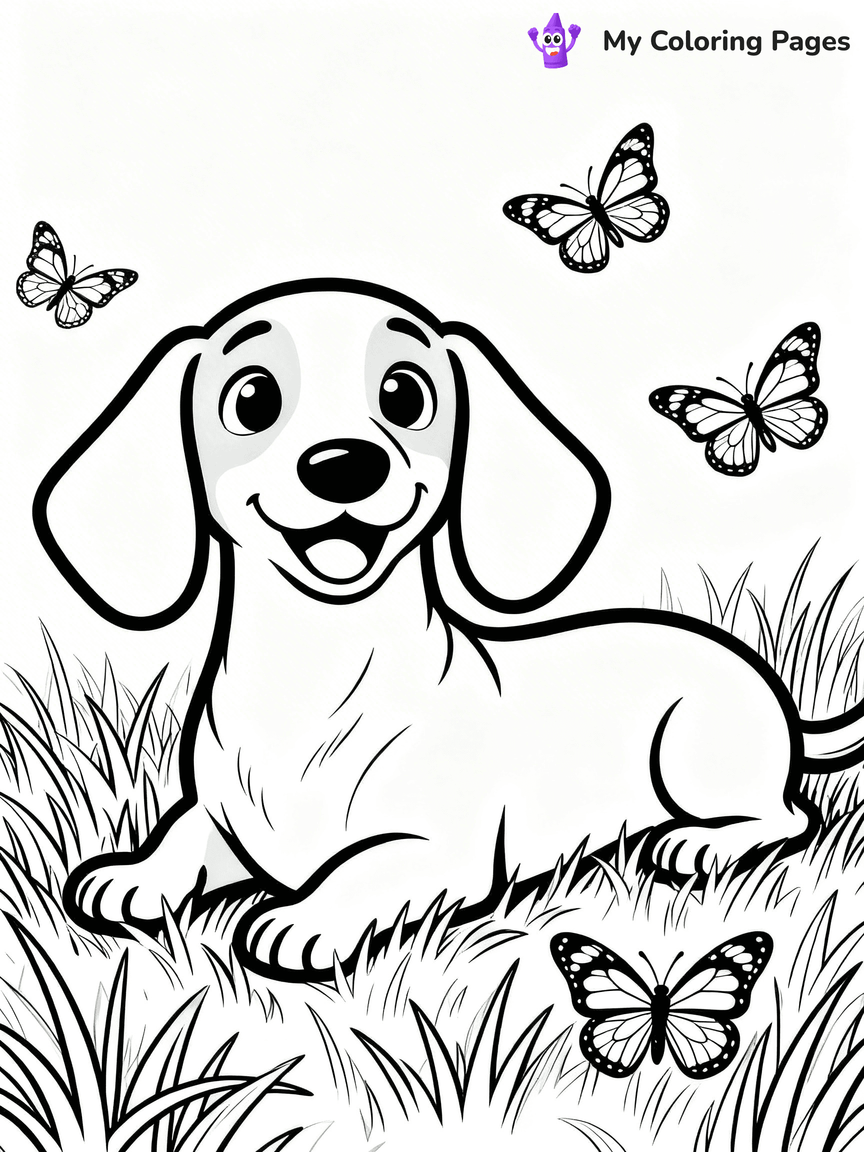 Sausage Dog Coloring Pages - 29