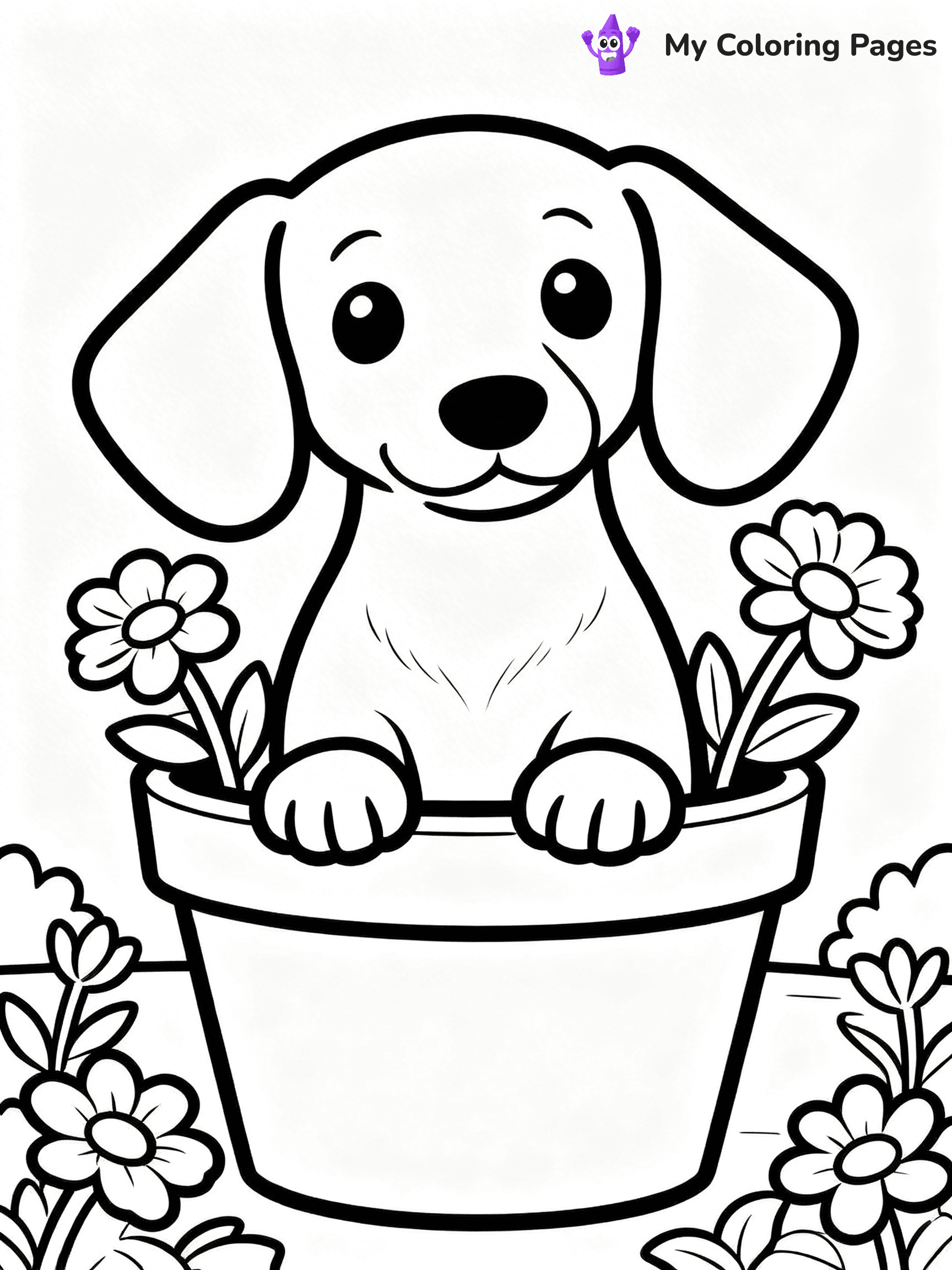 Sausage Dog Coloring Pages - 28
