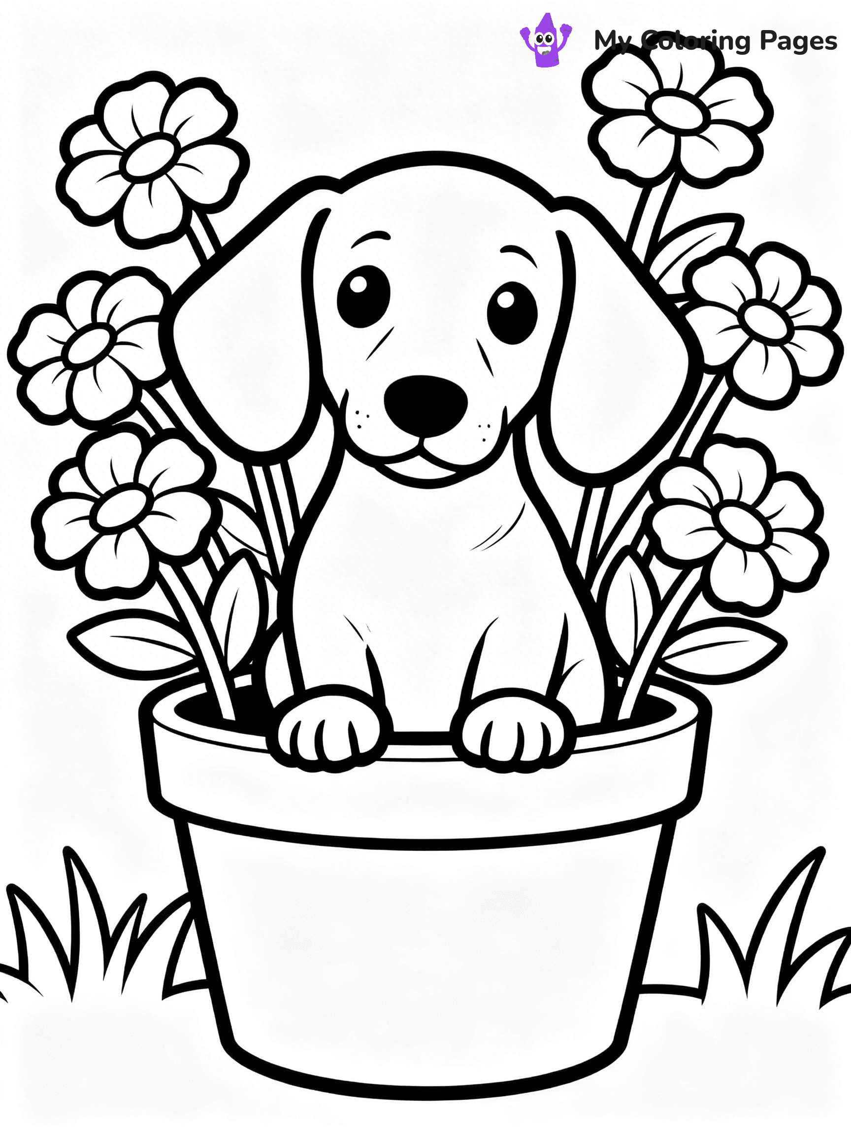 Sausage Dog Coloring Pages - 26