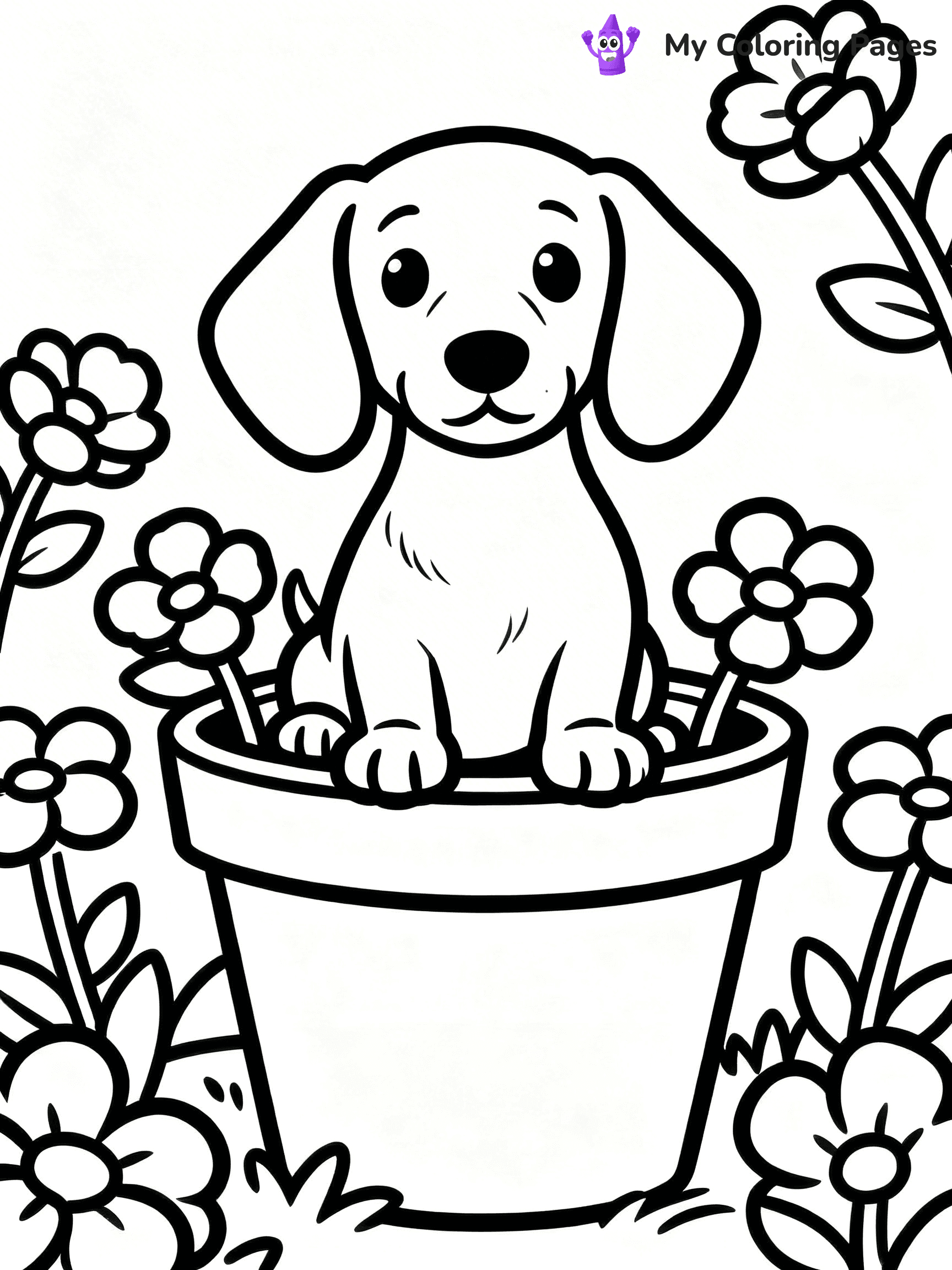 Sausage Dog Coloring Pages - 25