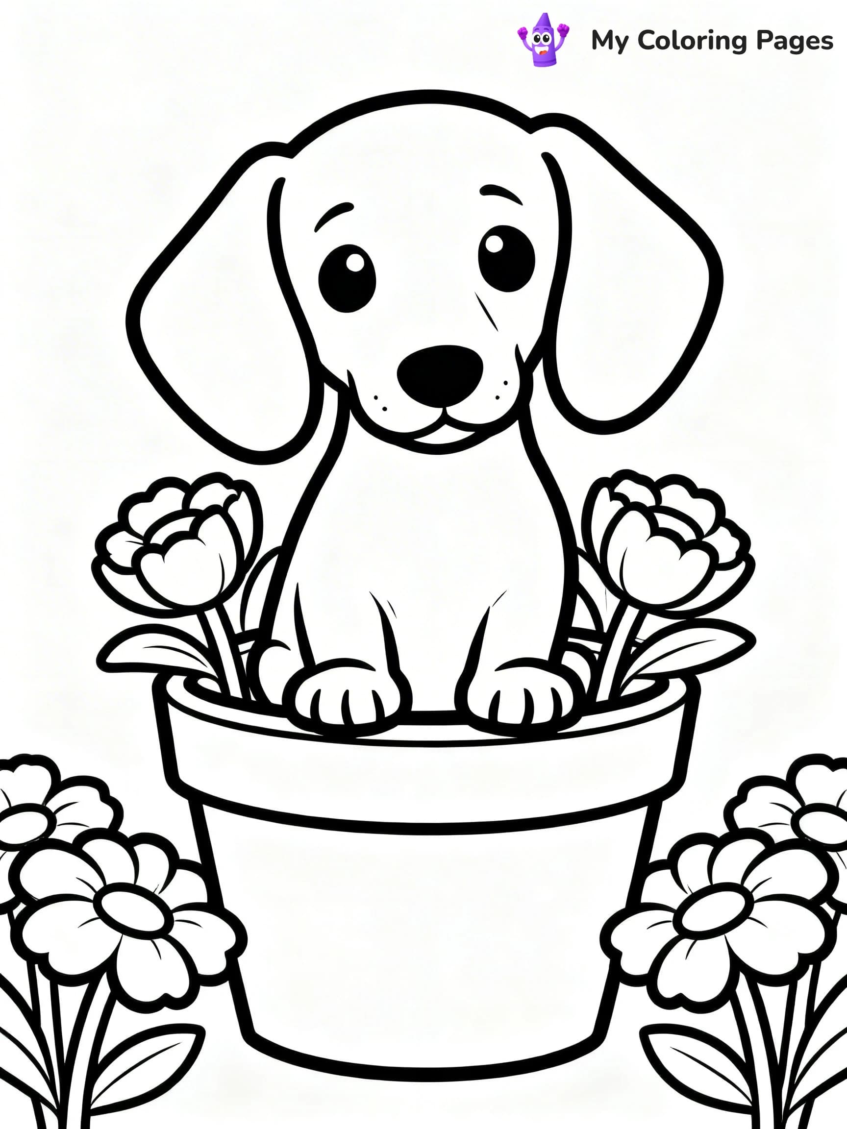Sausage Dog Coloring Pages - 24