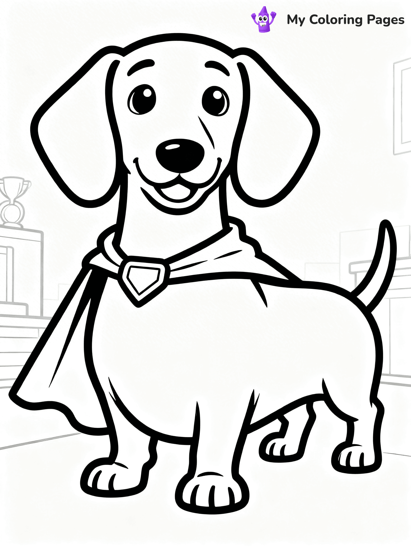 Sausage Dog Coloring Pages - 20