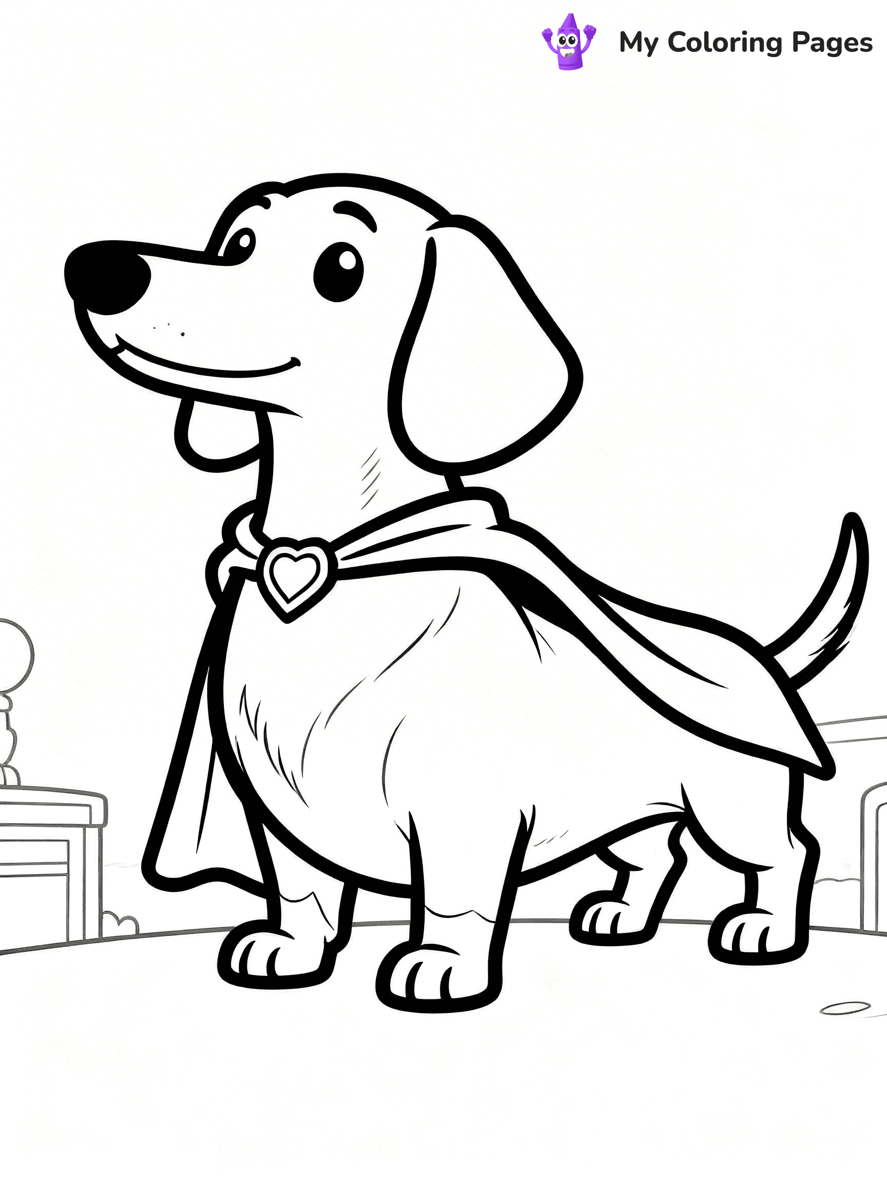 Sausage Dog Coloring Pages - 18