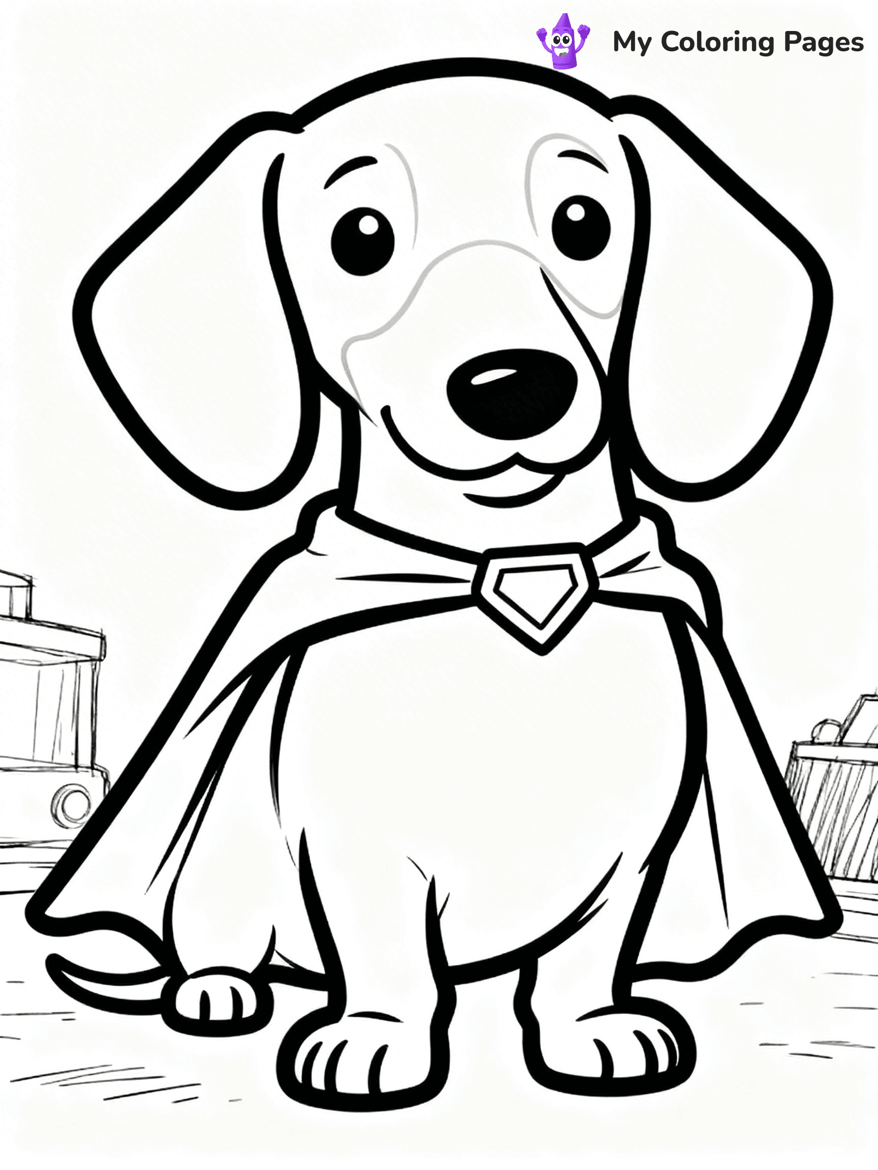 Sausage Dog Coloring Pages - 17