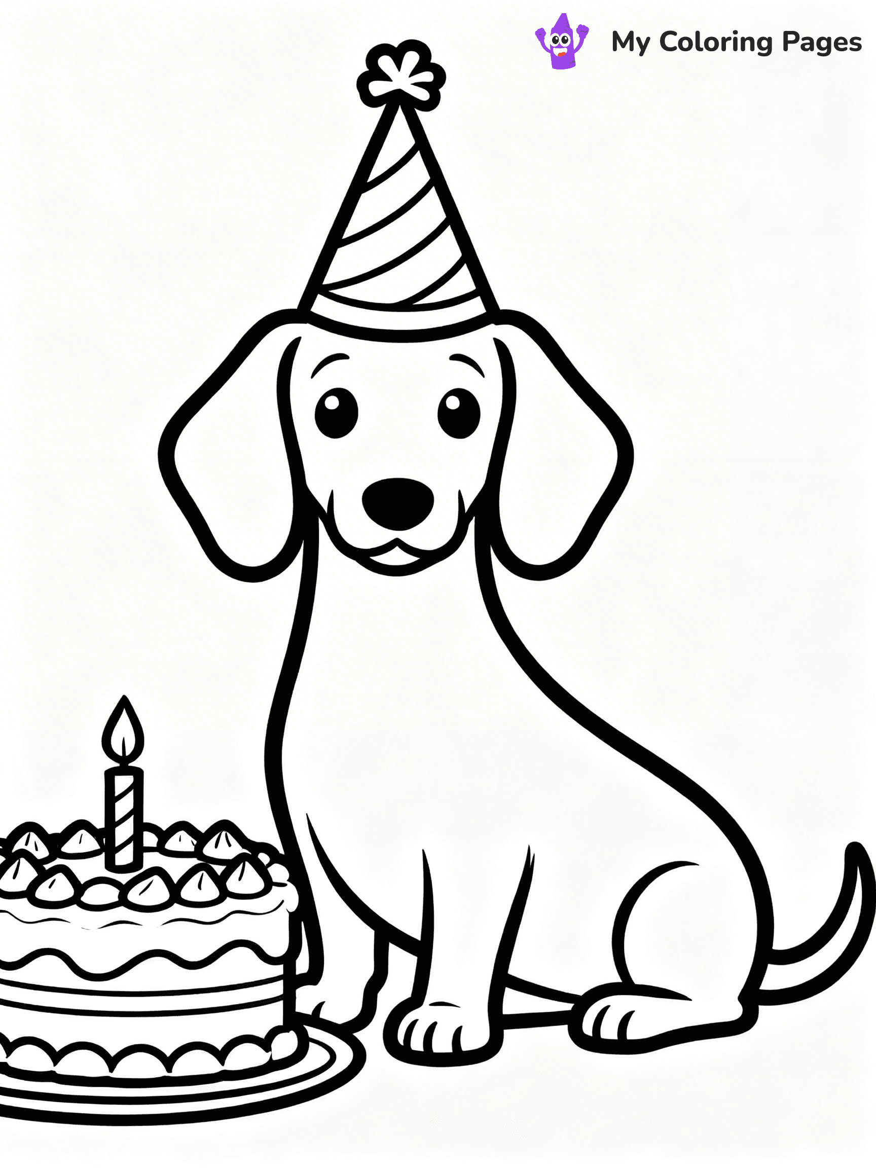 Sausage Dog Coloring Pages - 1
