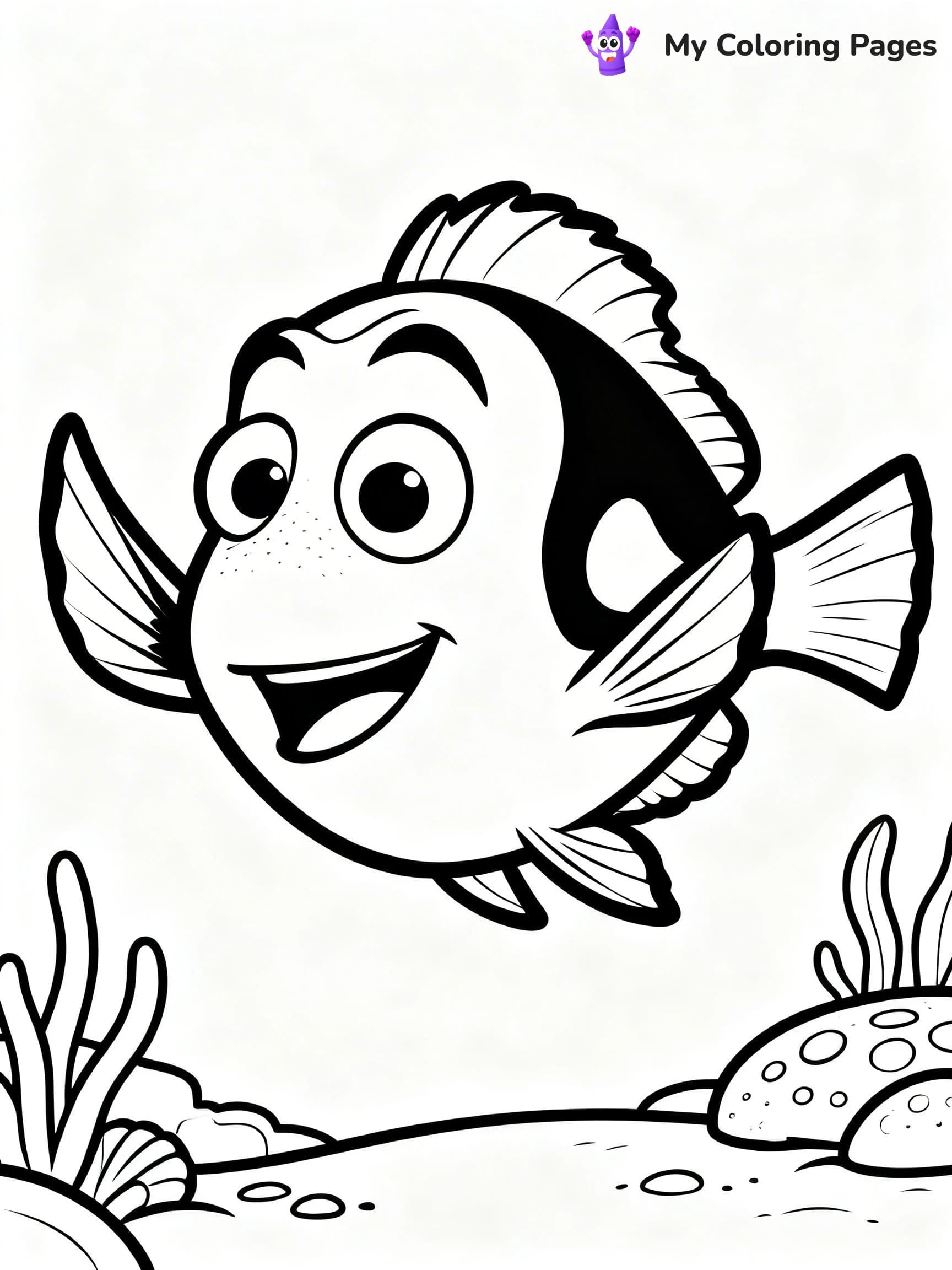 Dory Coloring Pages - 12