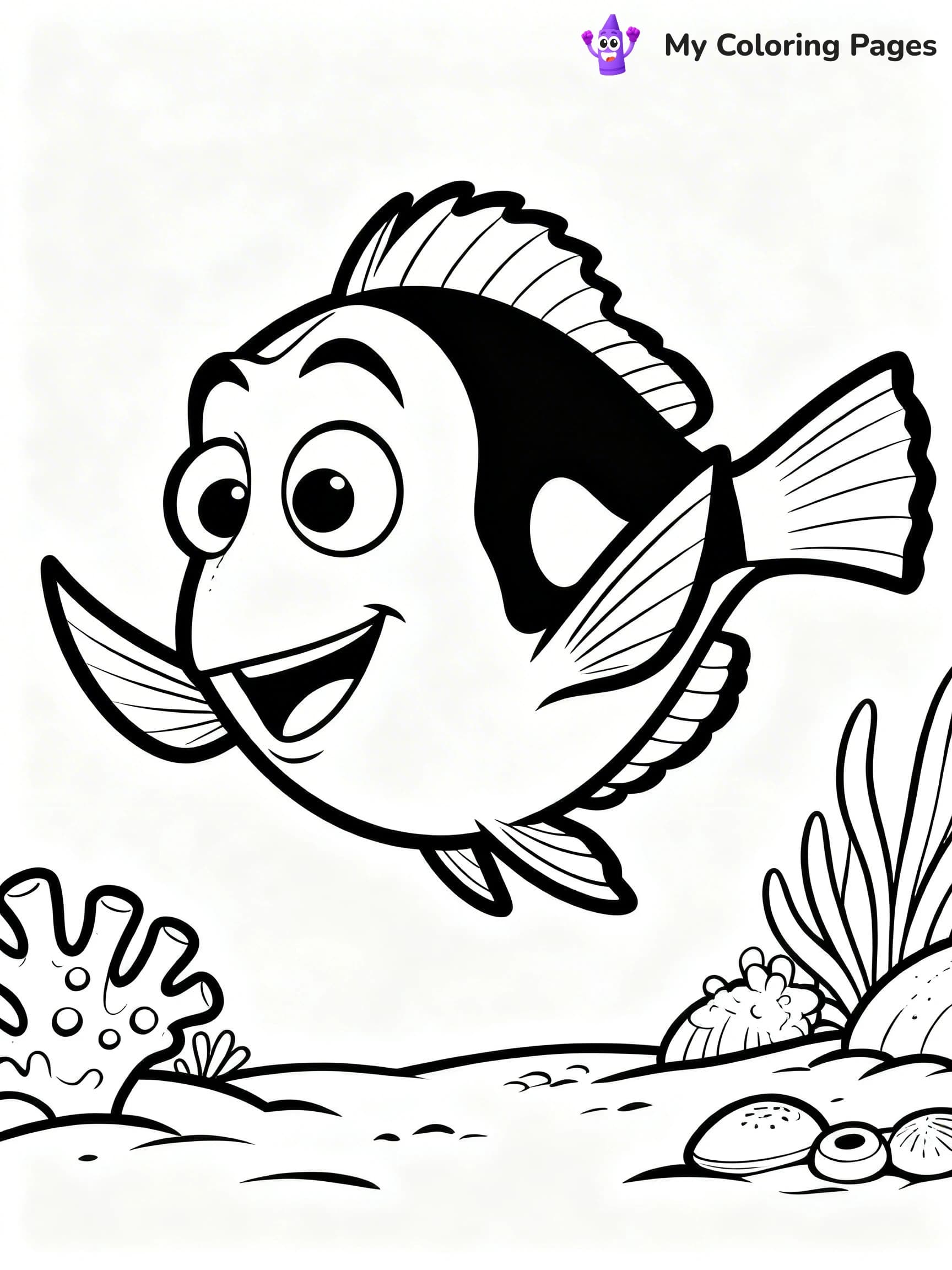 Dory Coloring Pages - 5