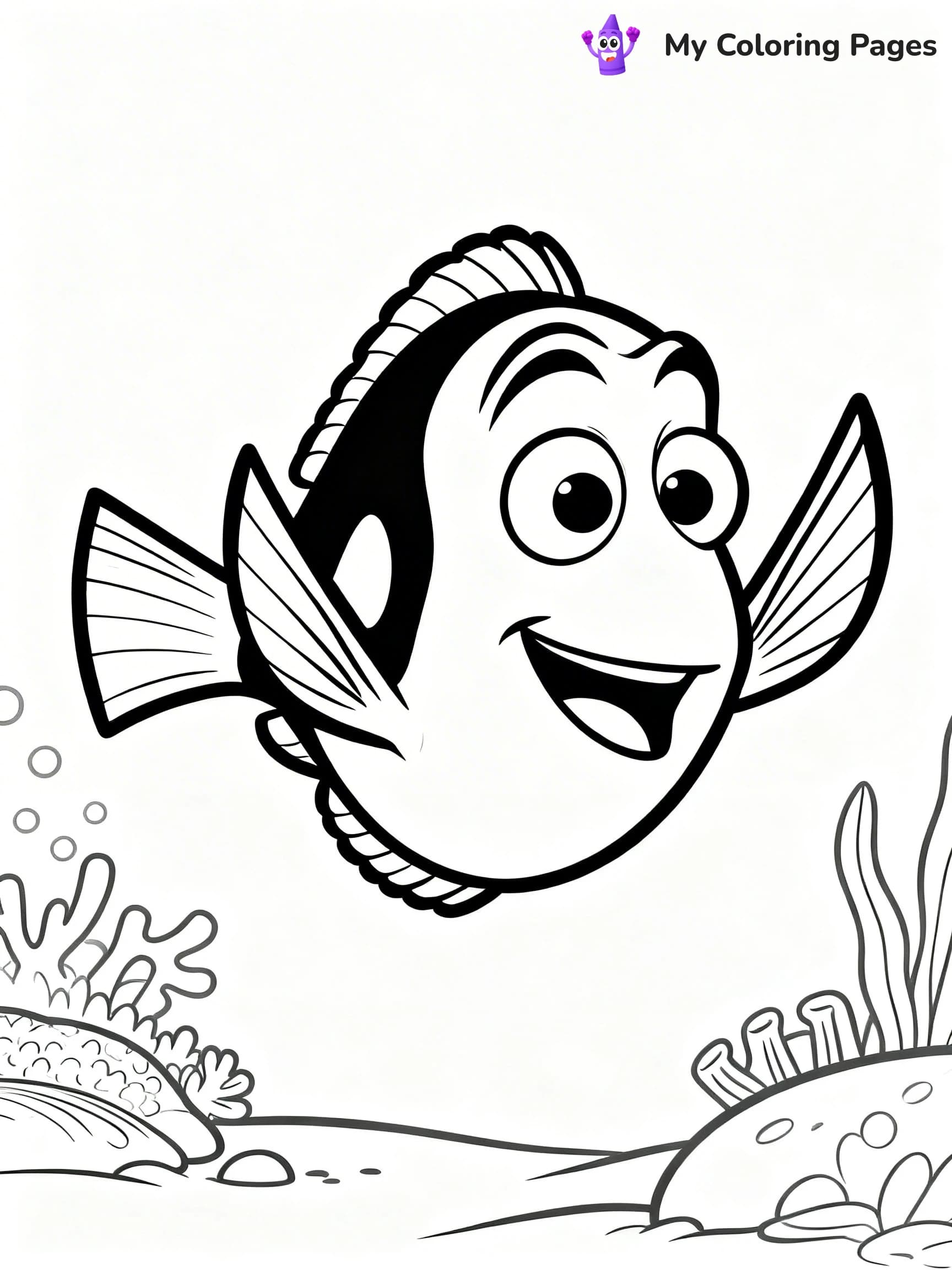 Dory Coloring Pages - 3
