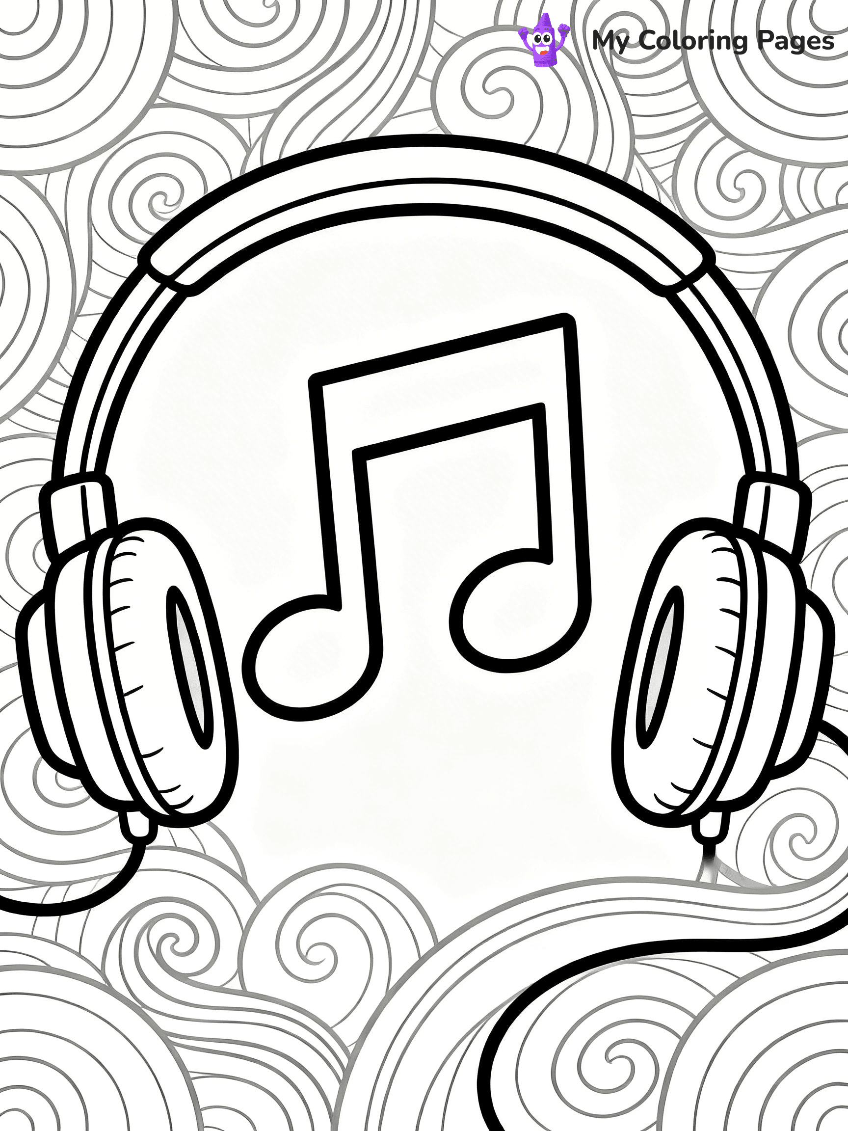 Headphones Coloring Pages - 35