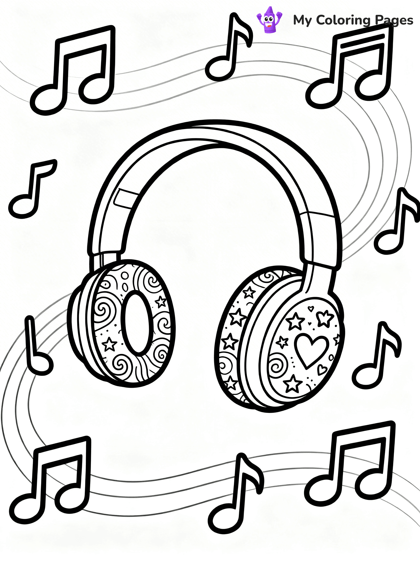 Headphones Coloring Pages - 31