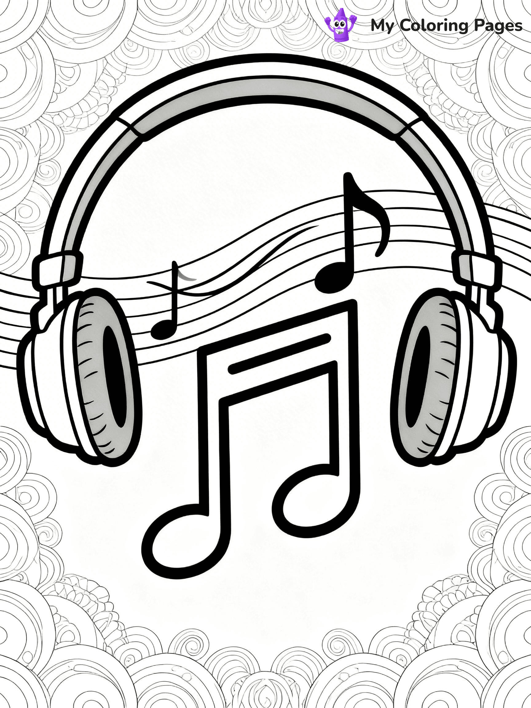 Headphones Coloring Pages - 30