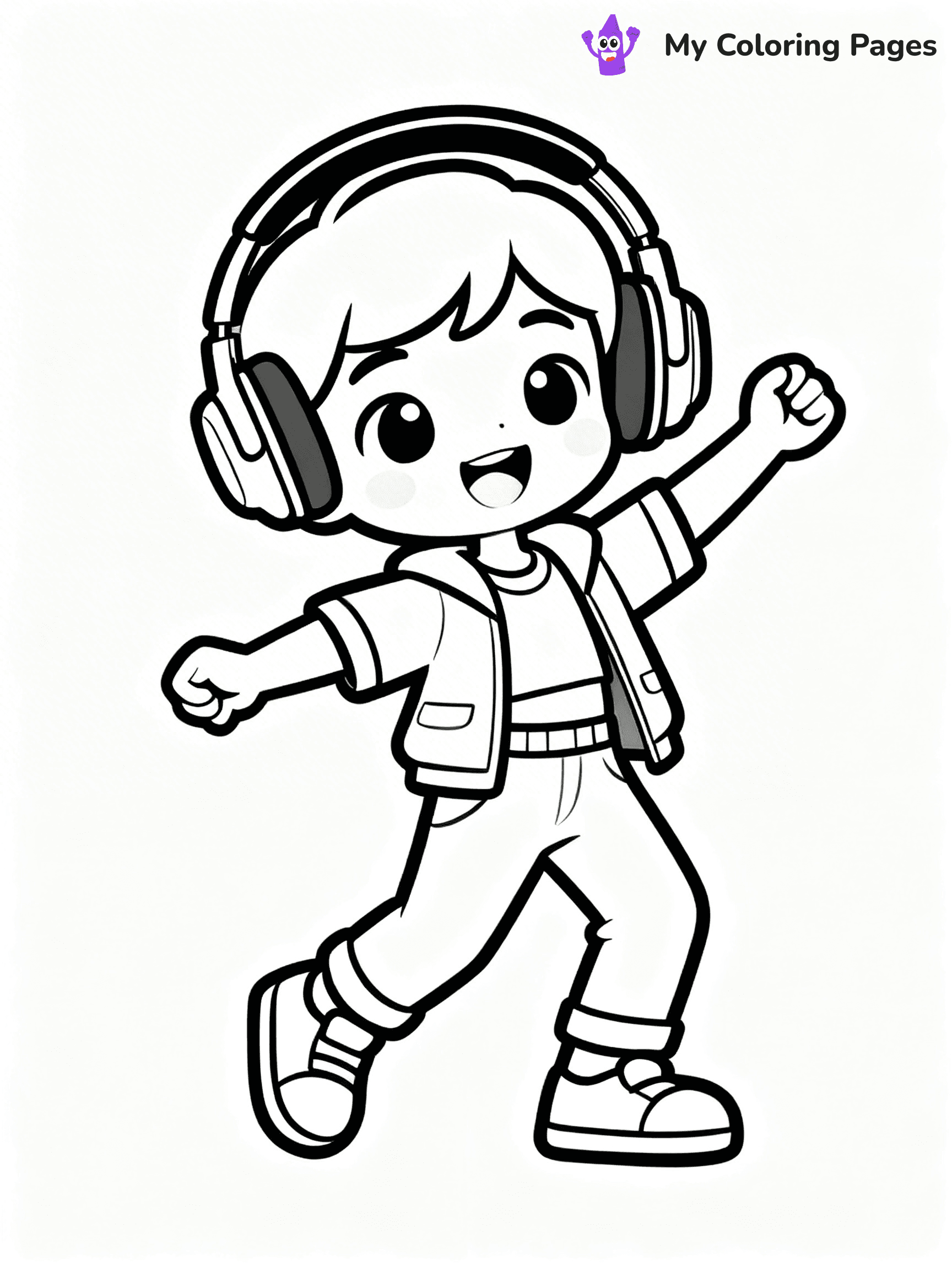 Headphones Coloring Pages - 26