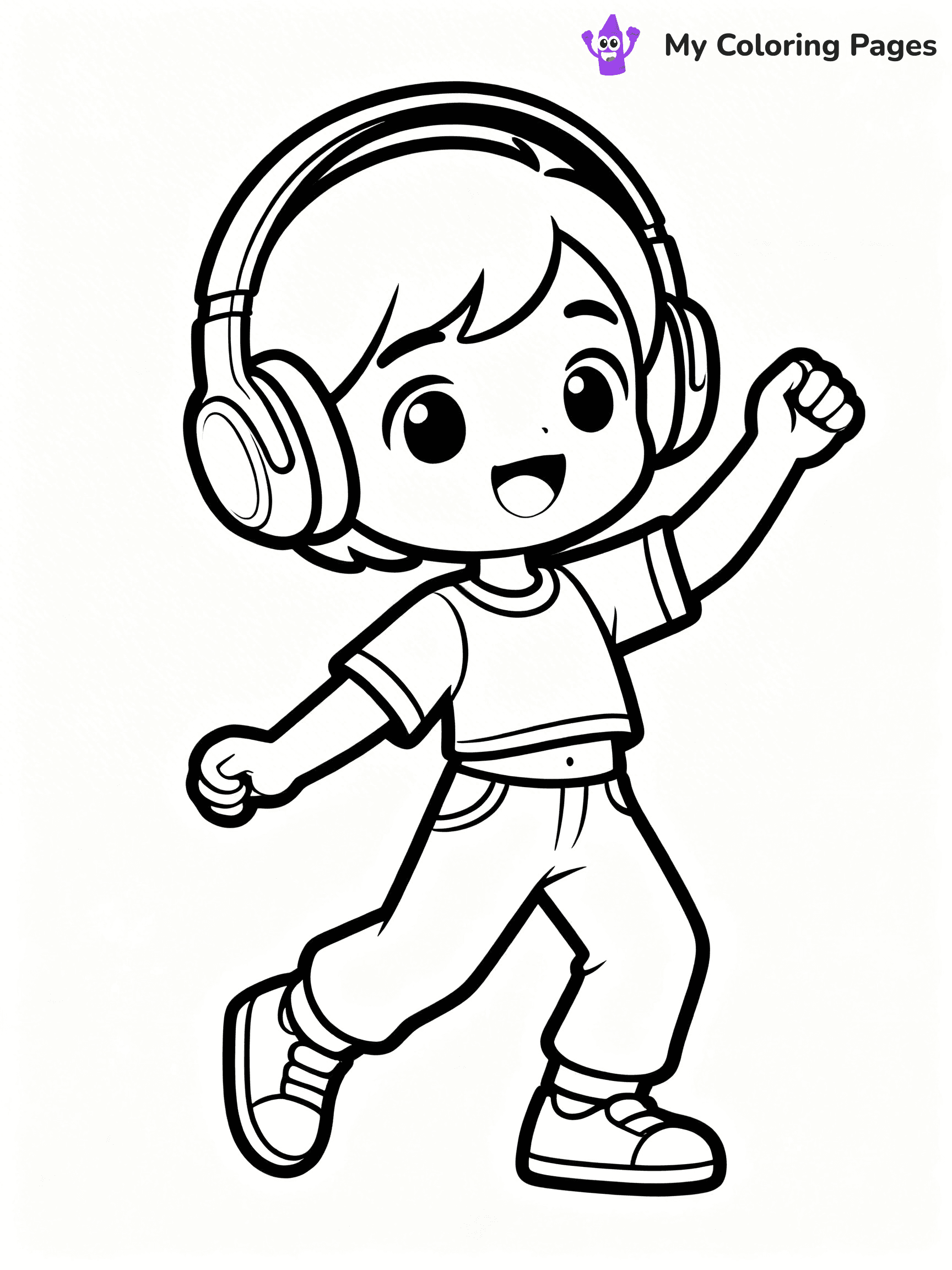 Headphones Coloring Pages - 25