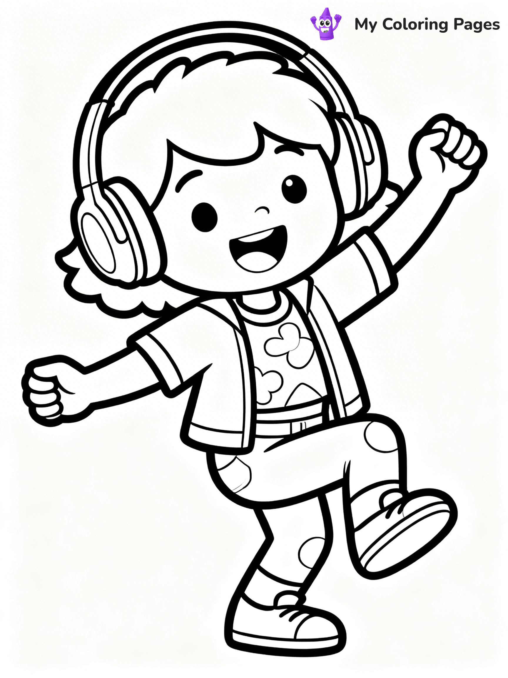 Headphones Coloring Pages - 24