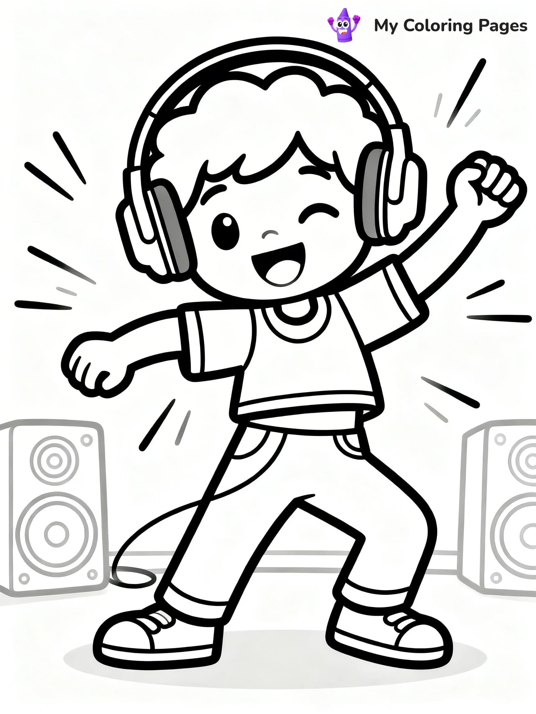 Headphones Coloring Pages - 23