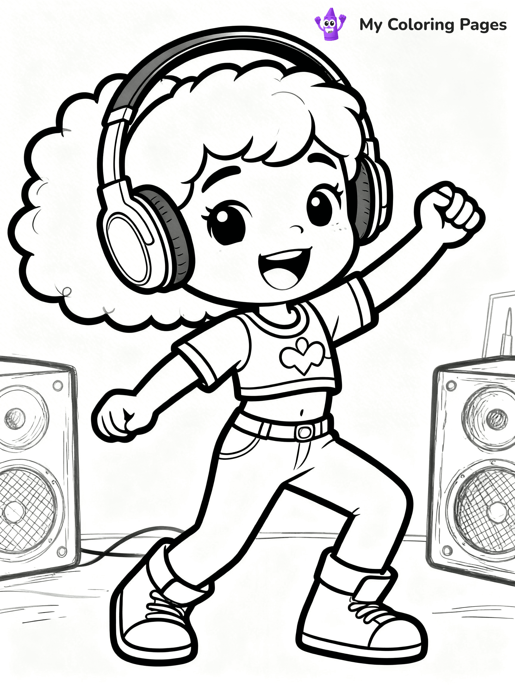 Headphones Coloring Pages - 22