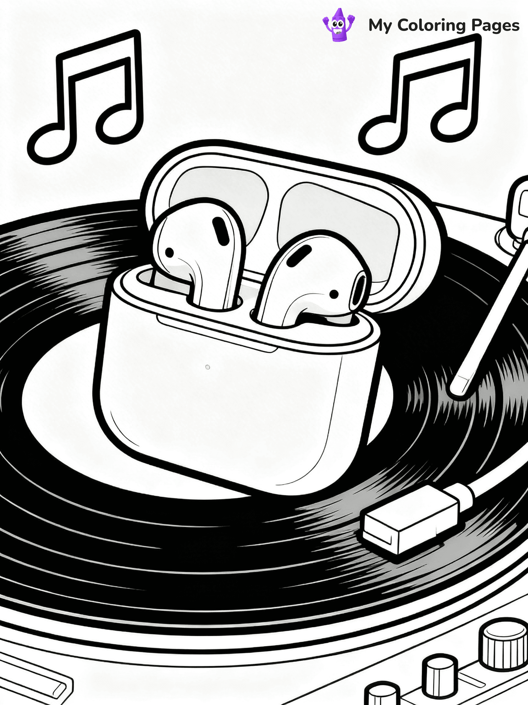 Headphones Coloring Pages - 19