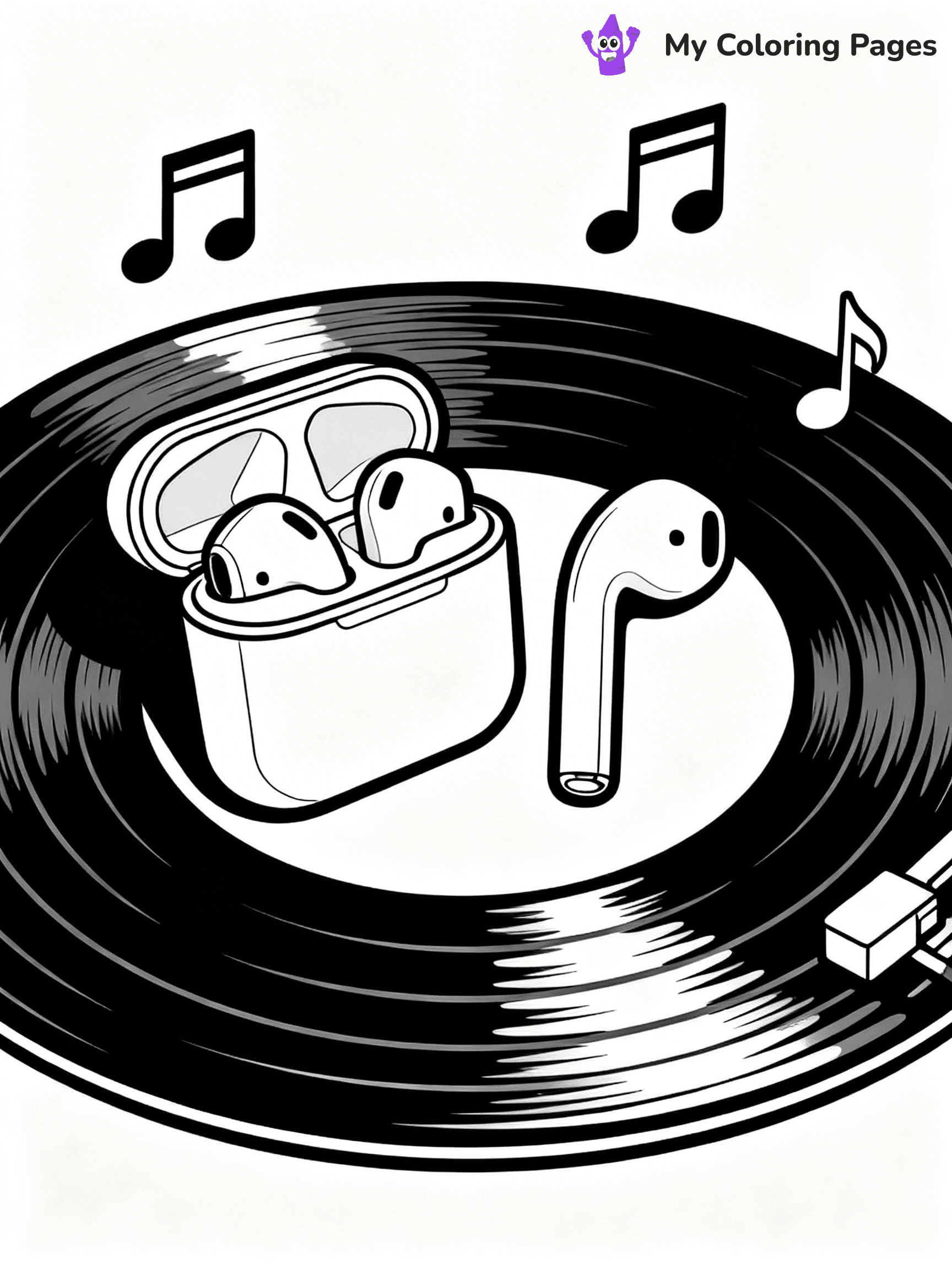 Headphones Coloring Pages - 17