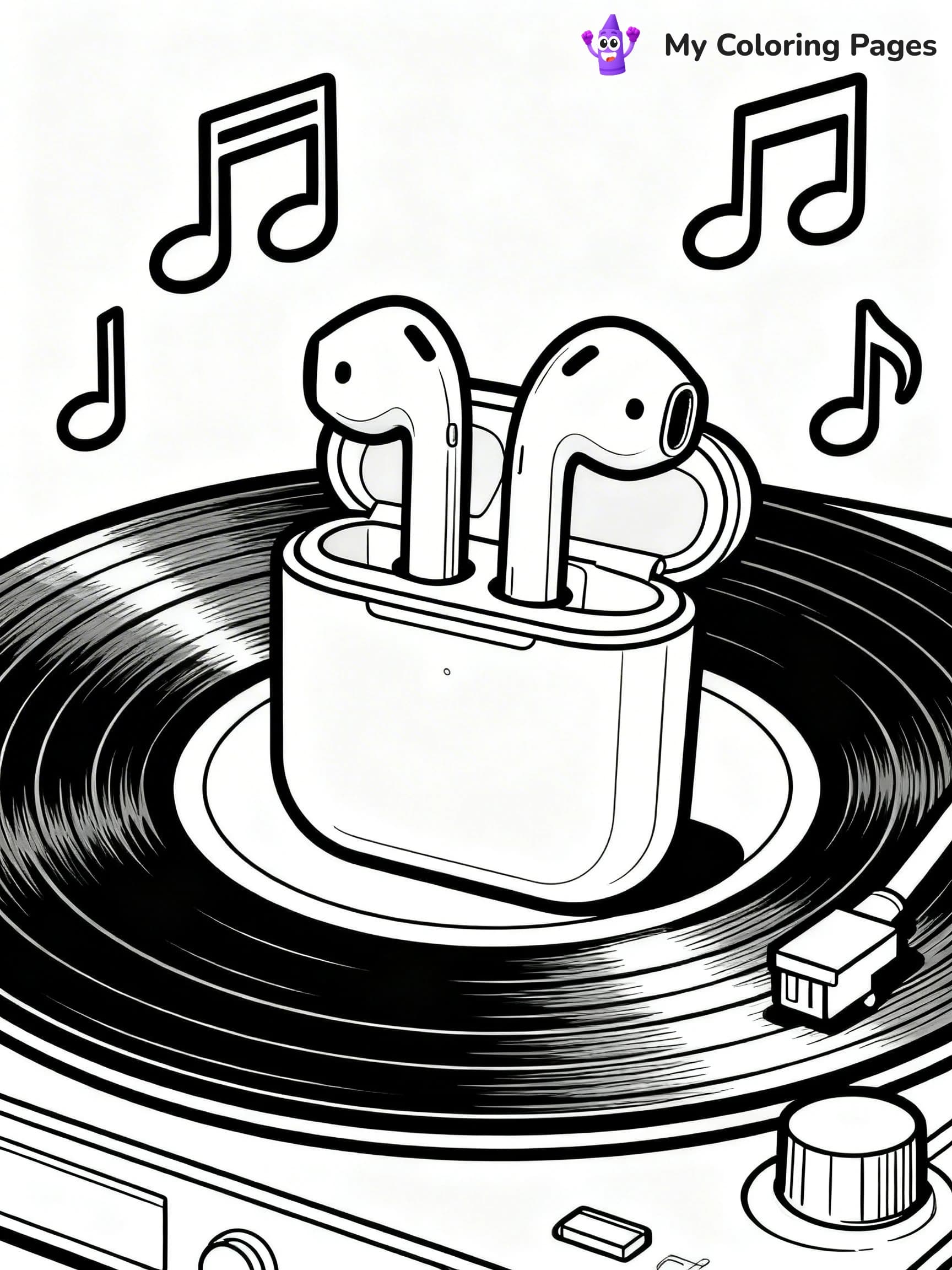 Headphones Coloring Pages - 13