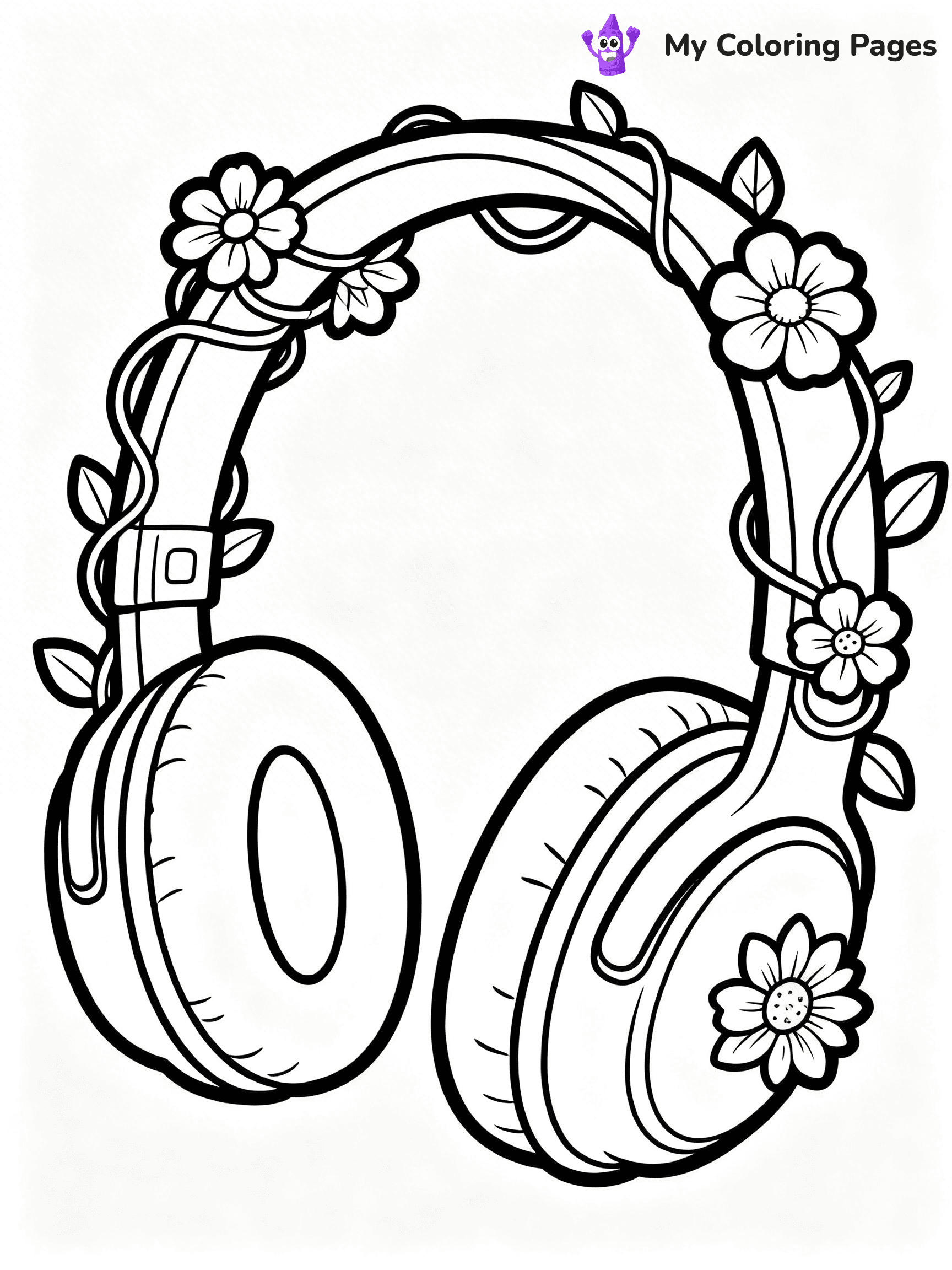 Headphones Coloring Pages - 12